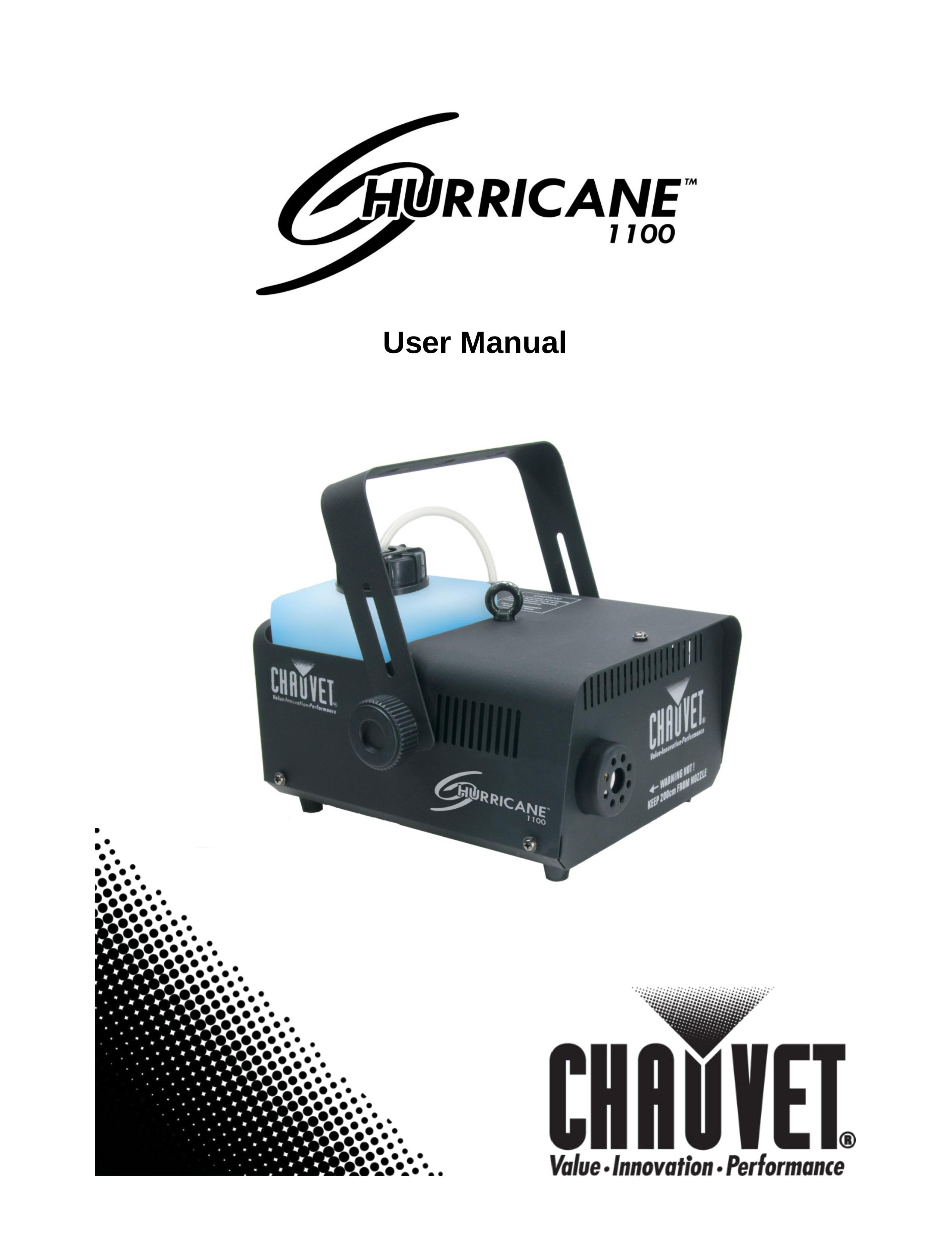 Chauvet Hurricane 1100 Insect Control Equipment User Manual