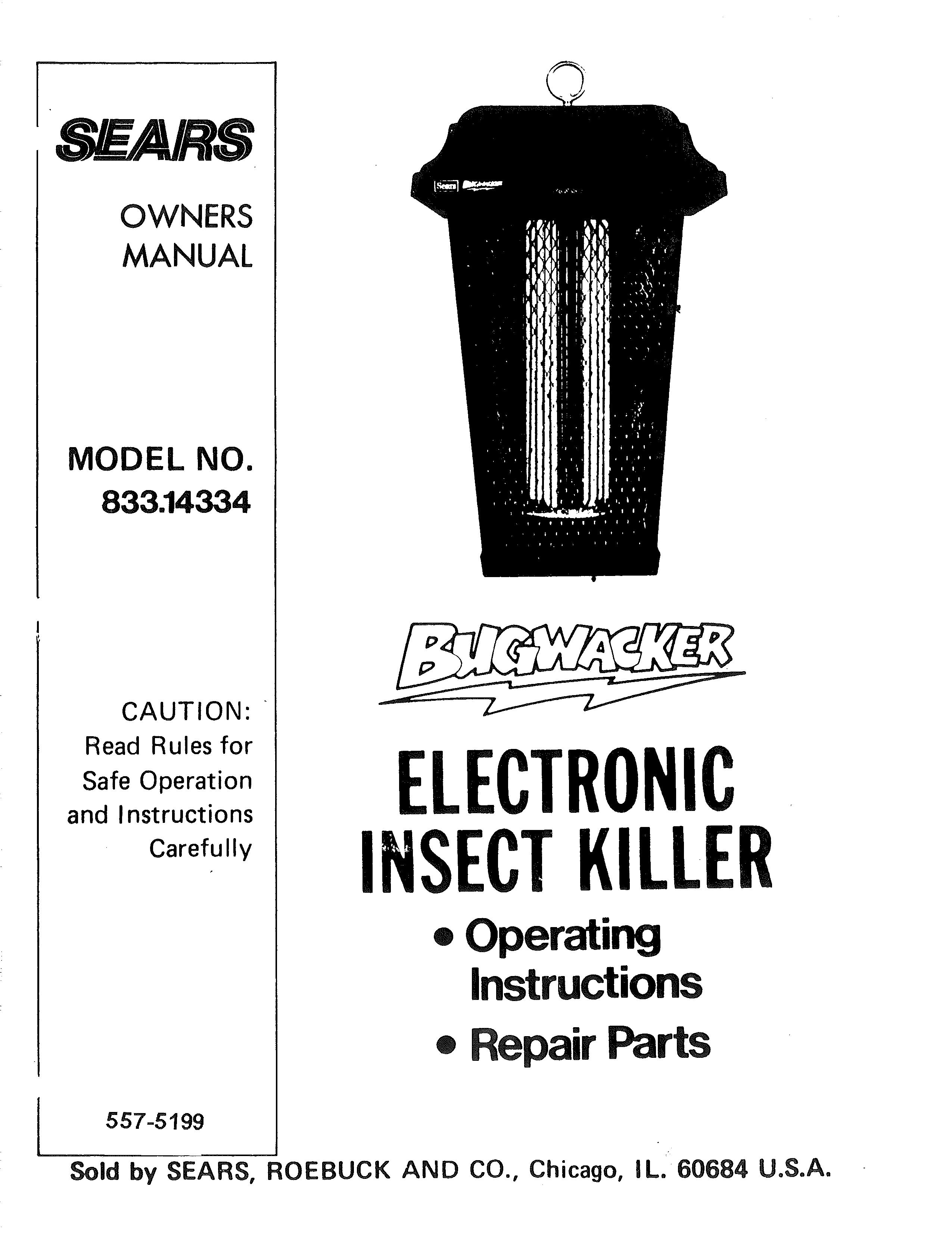 Craftsman 557-5199 Insect Control Equipment User Manual