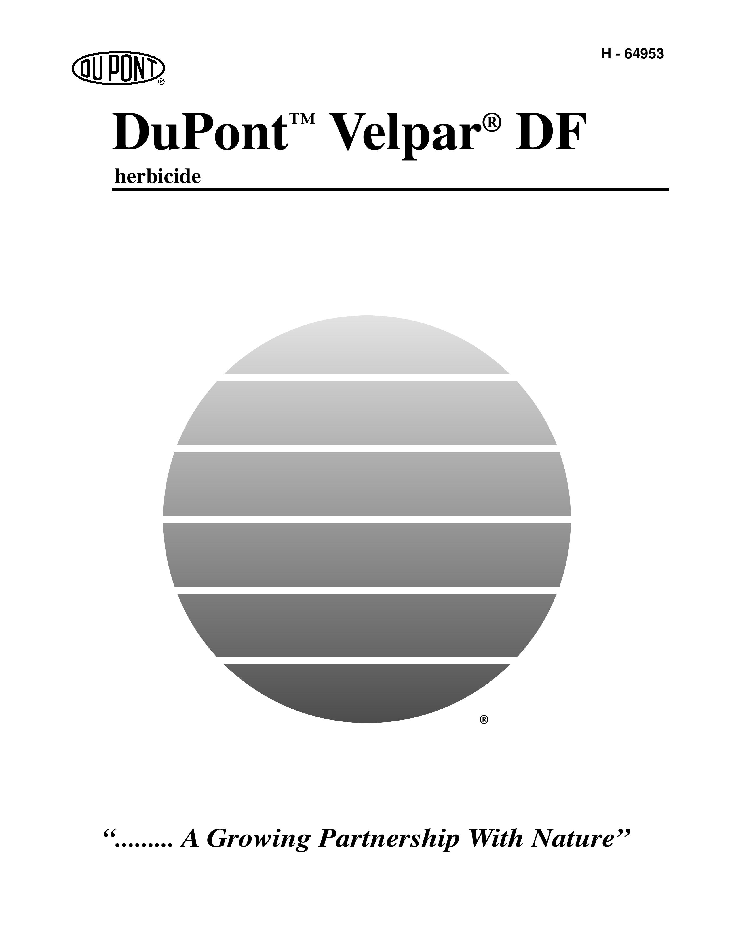 DuPont Authentication H - 64953 Insect Control Equipment User Manual