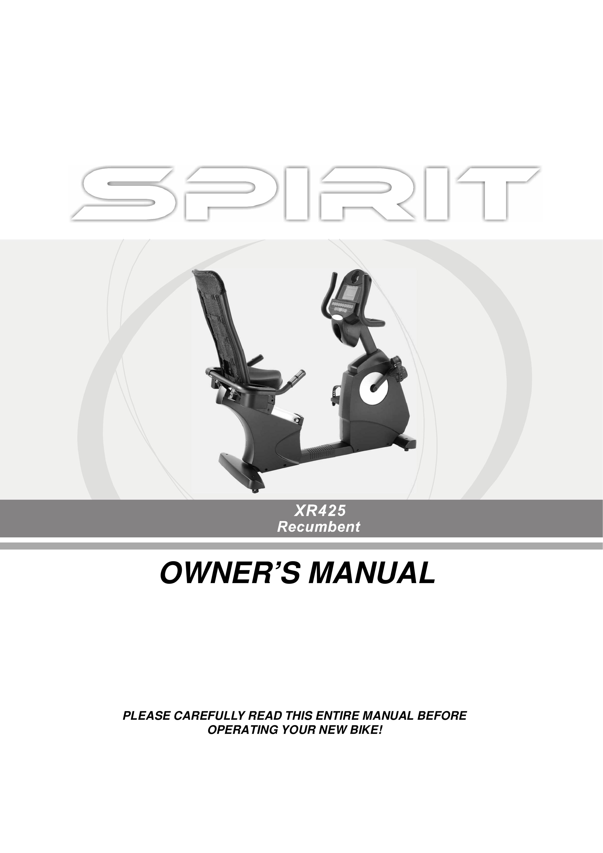 Spirit XR425 Insect Control Equipment User Manual
