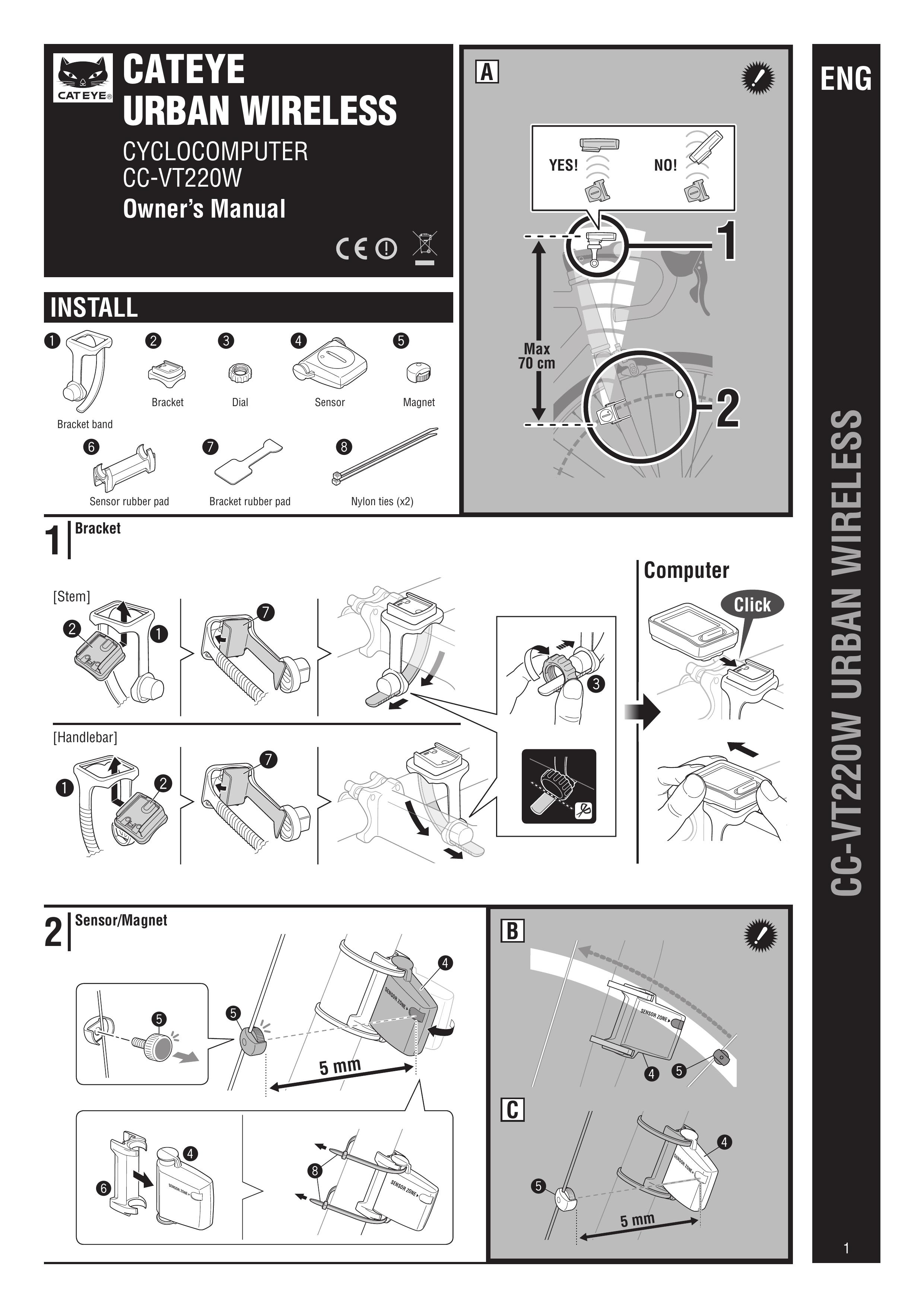 Cateye CC-VT220W Landscape Lighting User Manual
