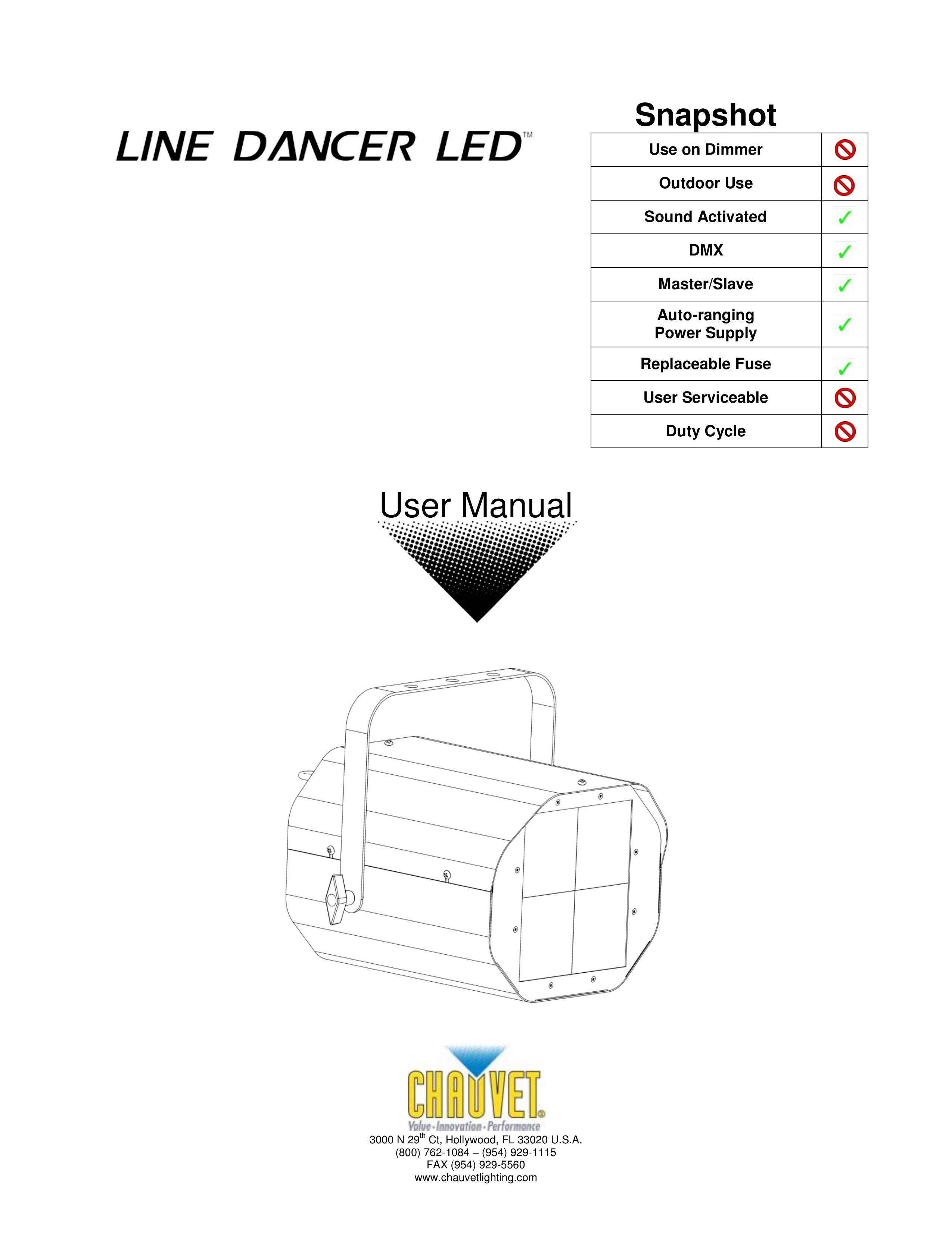 Chauvet Line Dancer LED Landscape Lighting User Manual