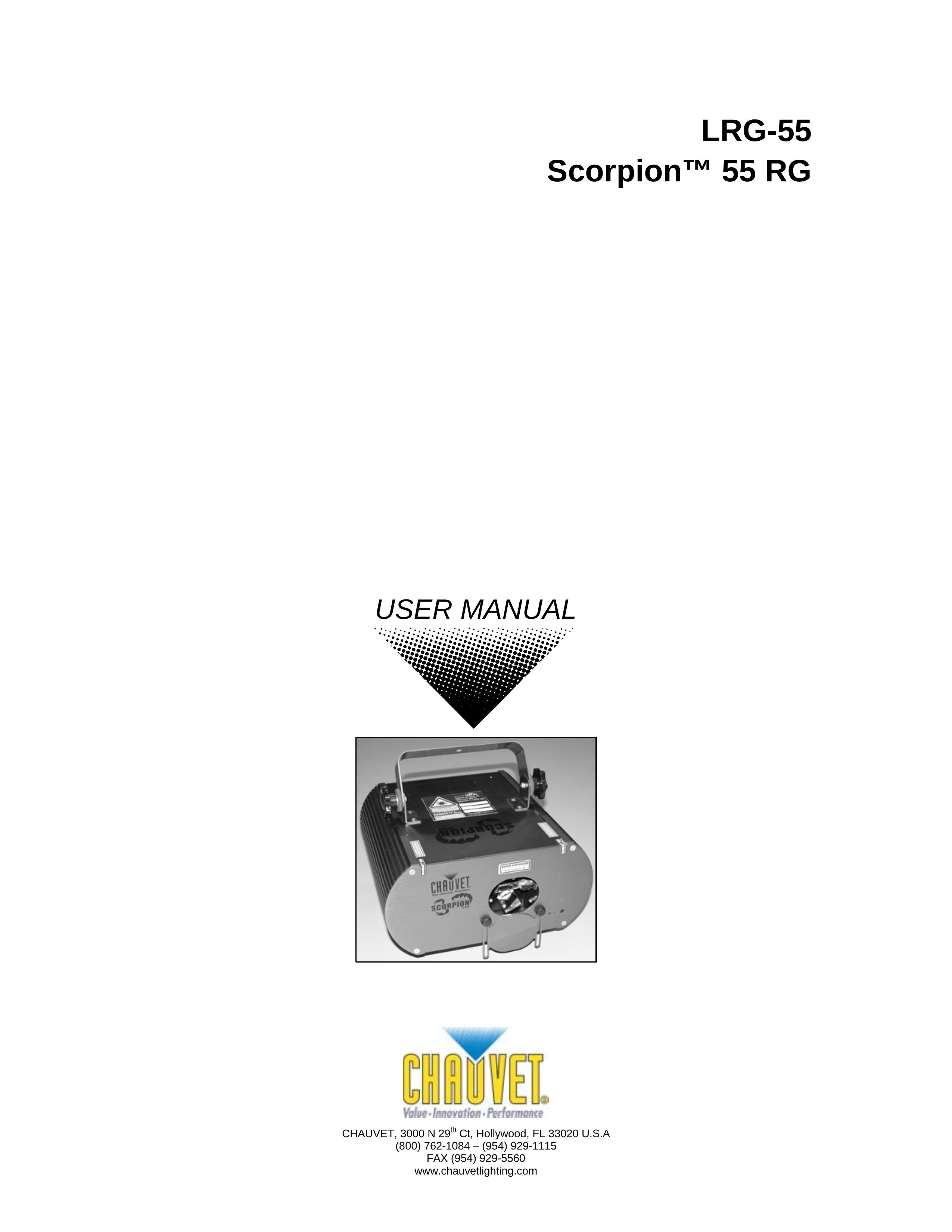 Chauvet LRG-55 Landscape Lighting User Manual