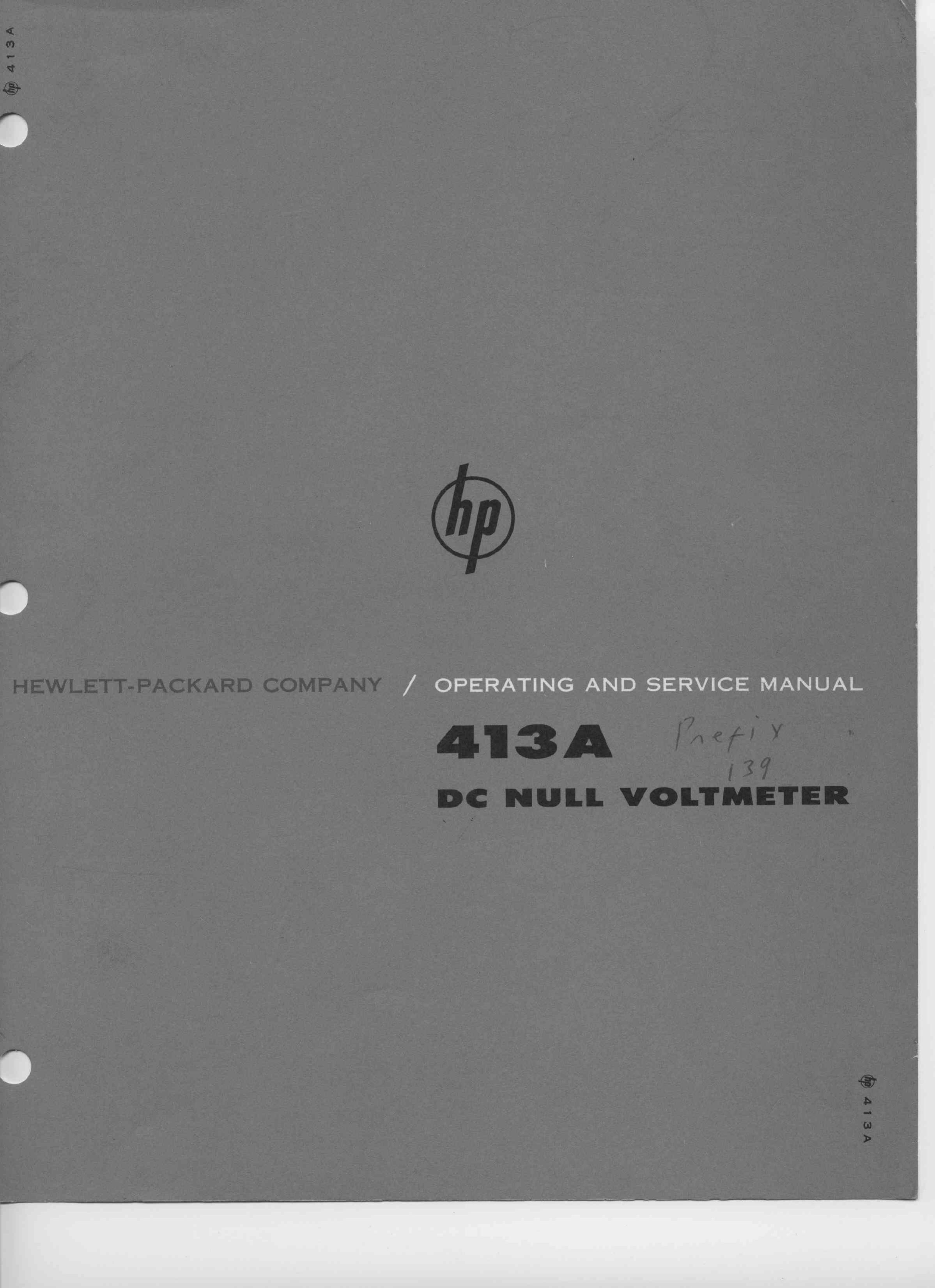 HP (Hewlett-Packard) 413A Landscape Lighting User Manual