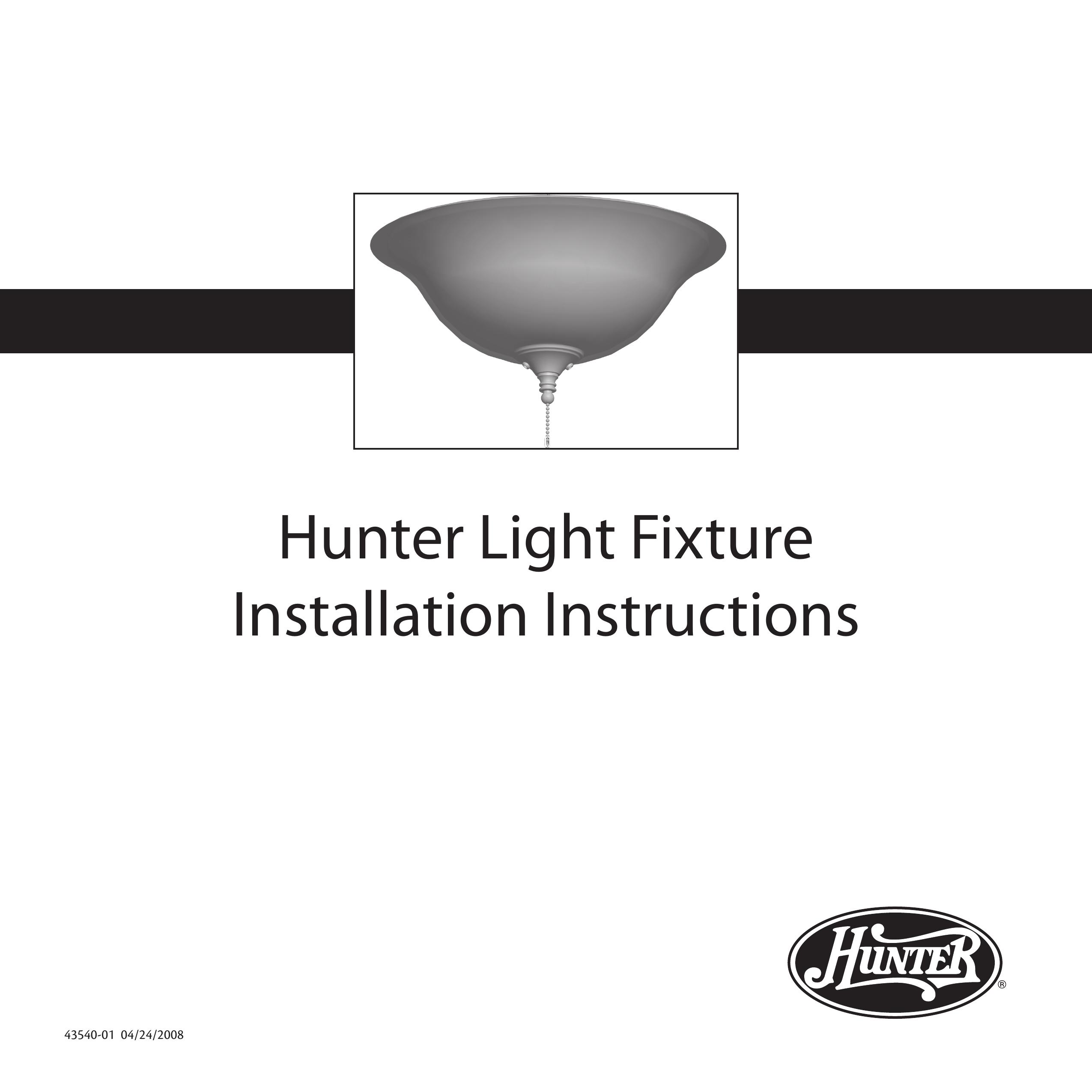 Hunter Fan 43540-01 Landscape Lighting User Manual
