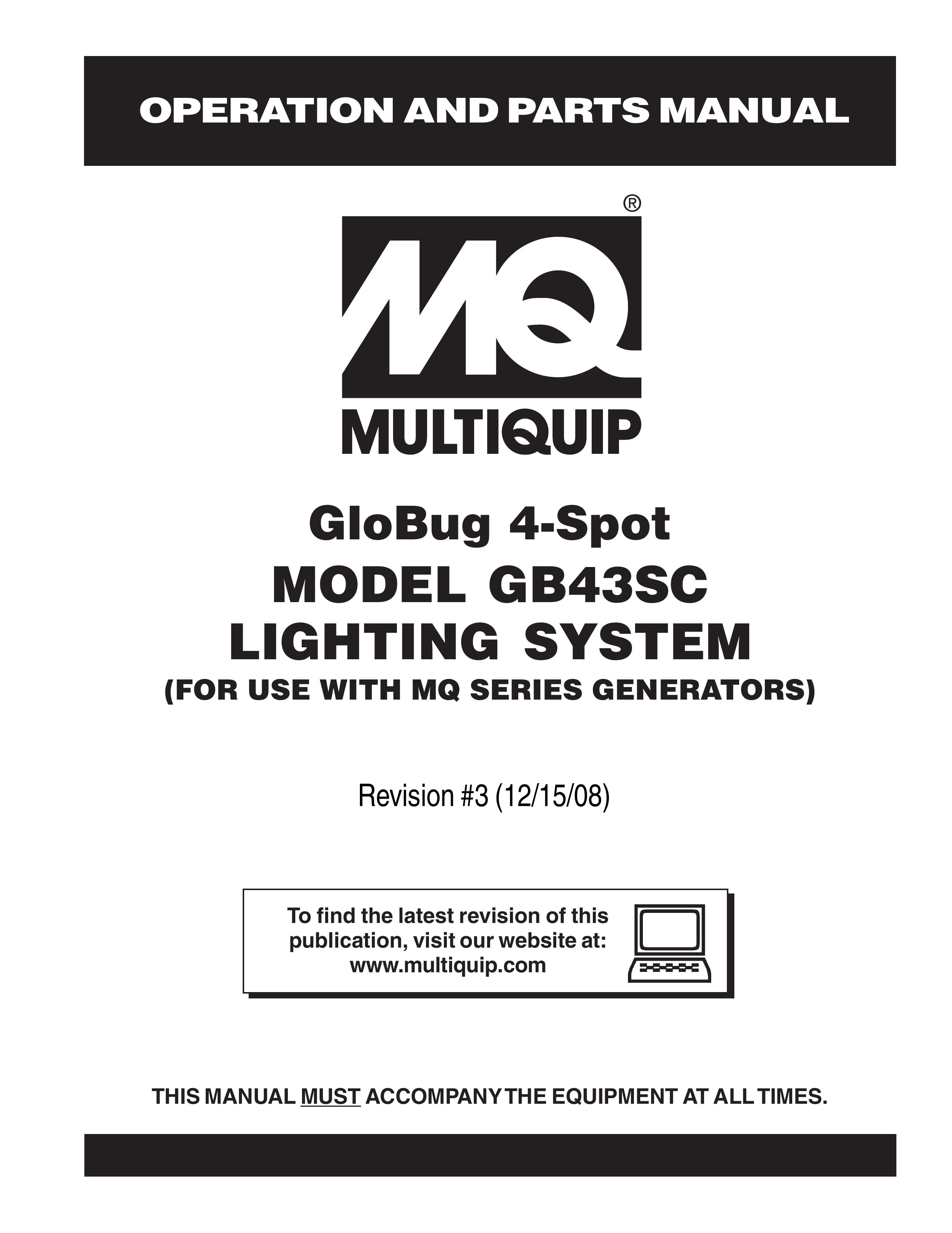 Multiquip gb43sc Landscape Lighting User Manual