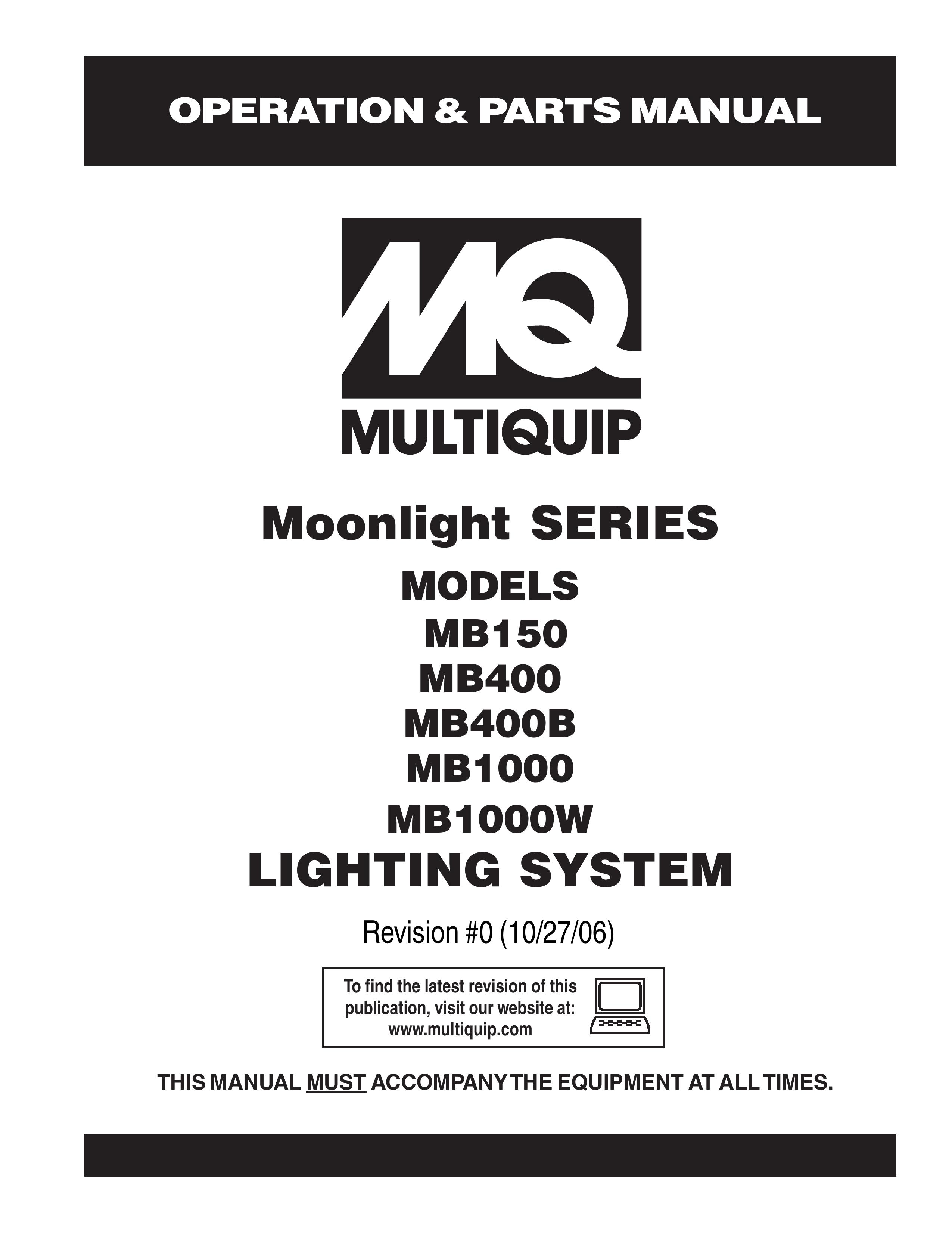 Multiquip MB150 Landscape Lighting User Manual