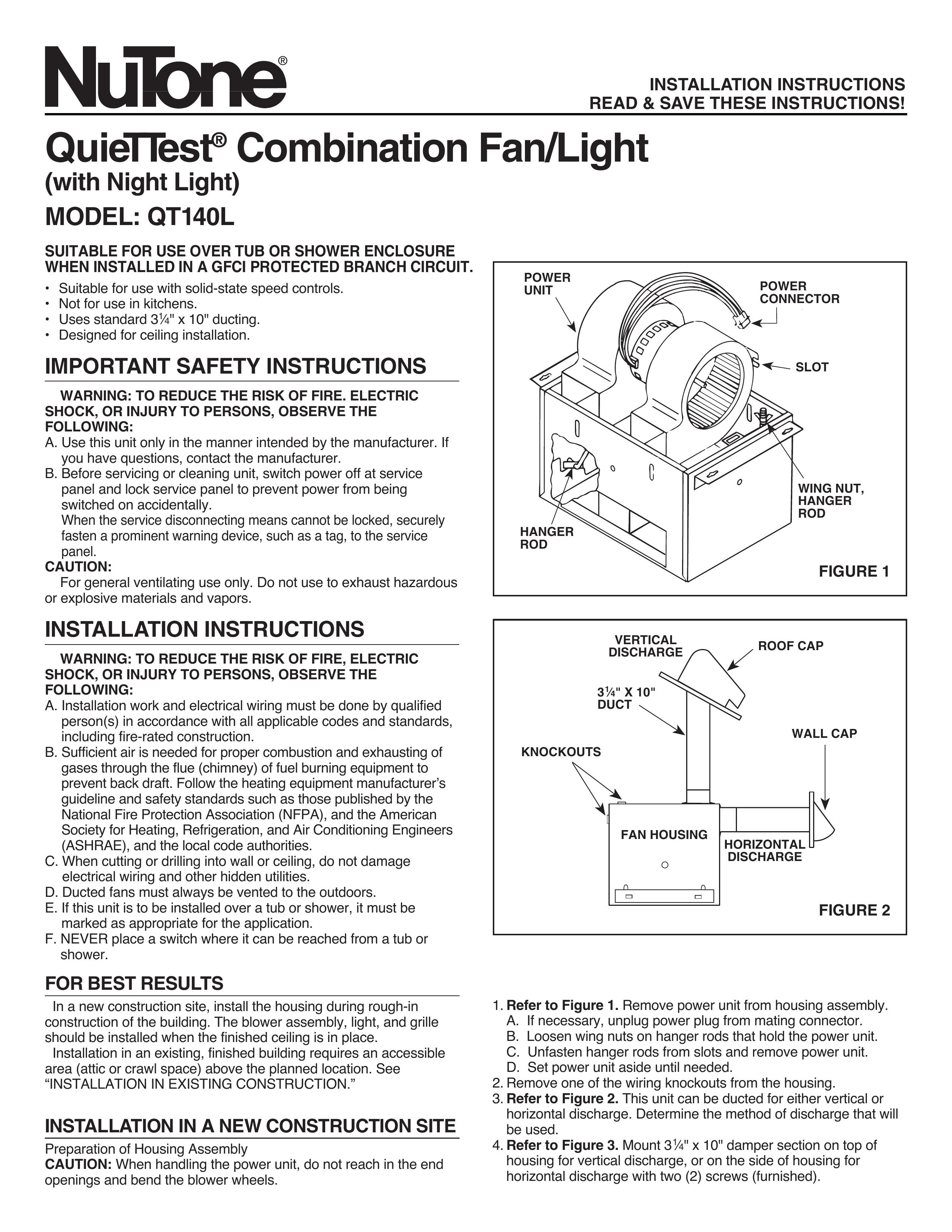 NuTone QT140L Landscape Lighting User Manual