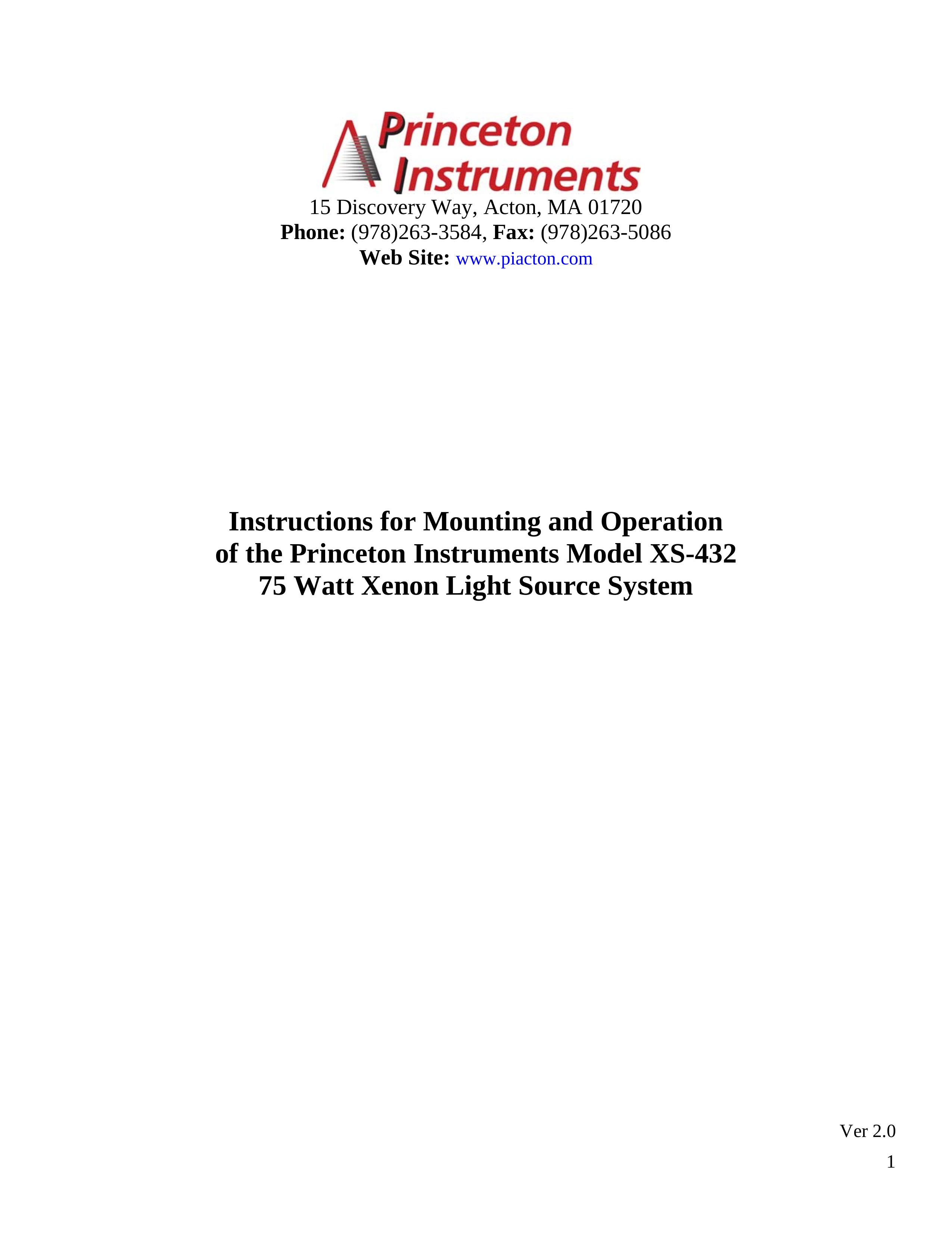 Princeton XS-432 Landscape Lighting User Manual