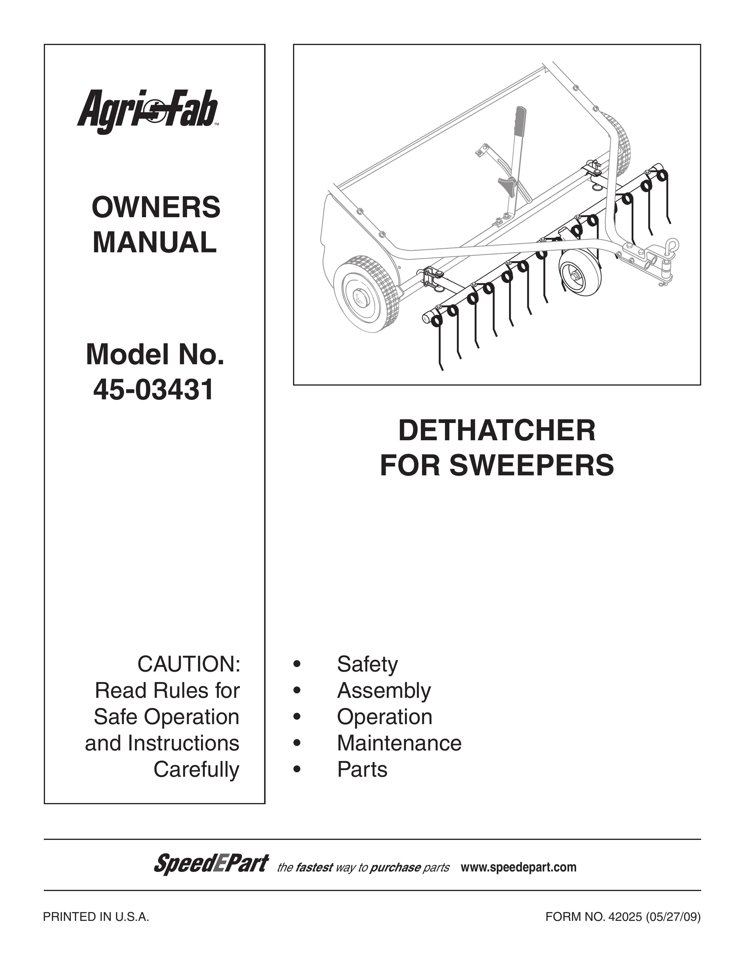 Agri-Fab 45-03431 Lawn Aerator User Manual