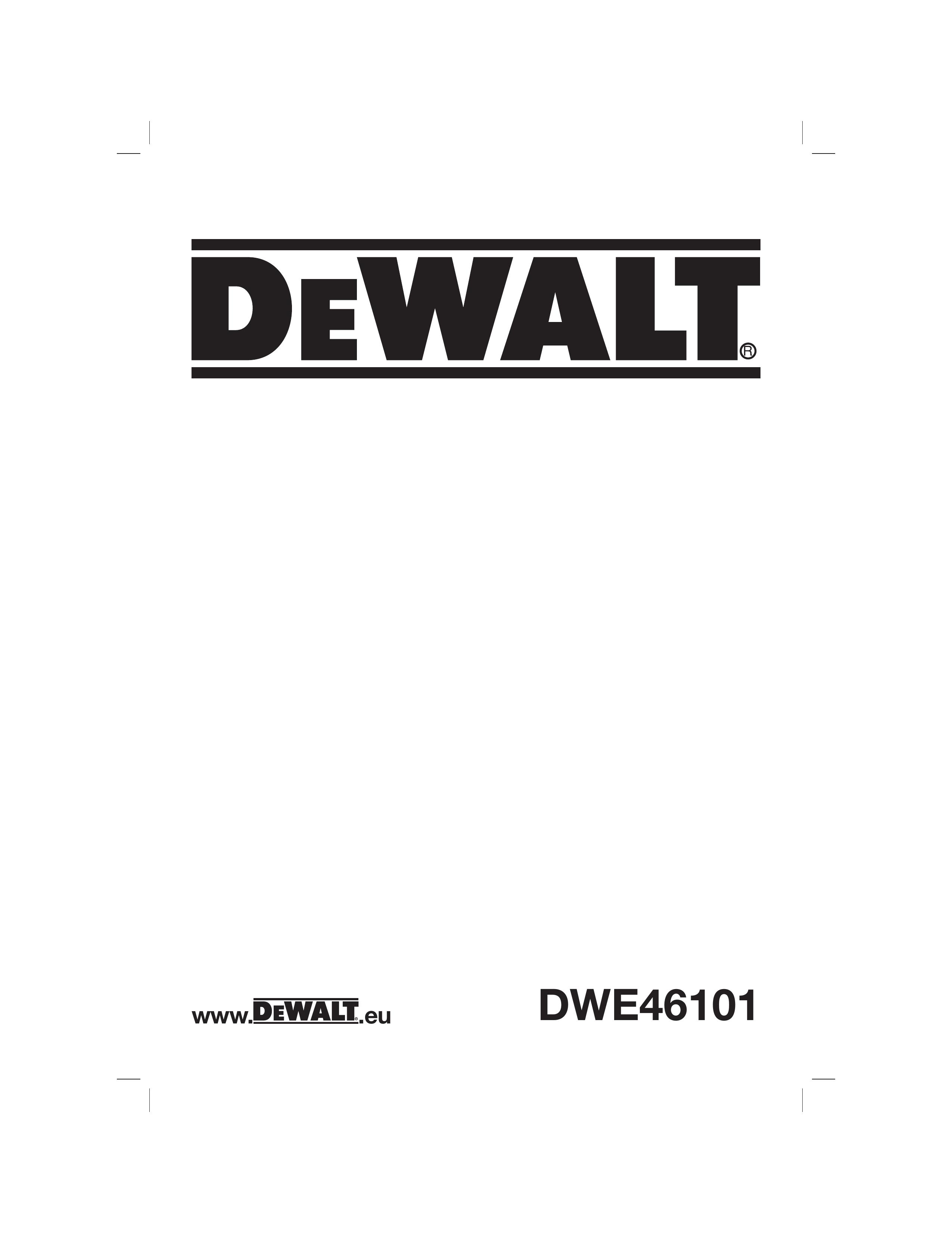 DeWalt DWE46101 Lawn Aerator User Manual