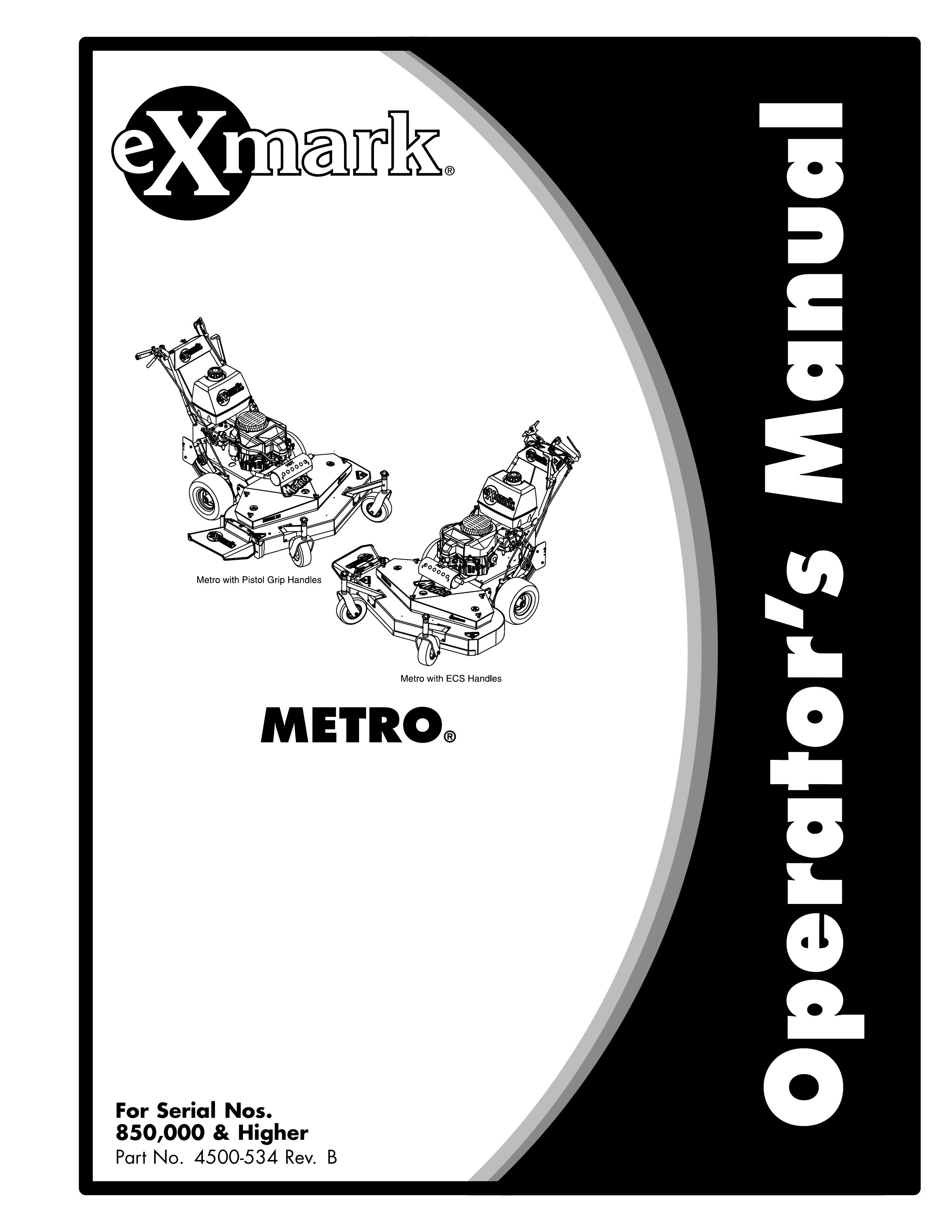 Exmark 850 Lawn Aerator User Manual