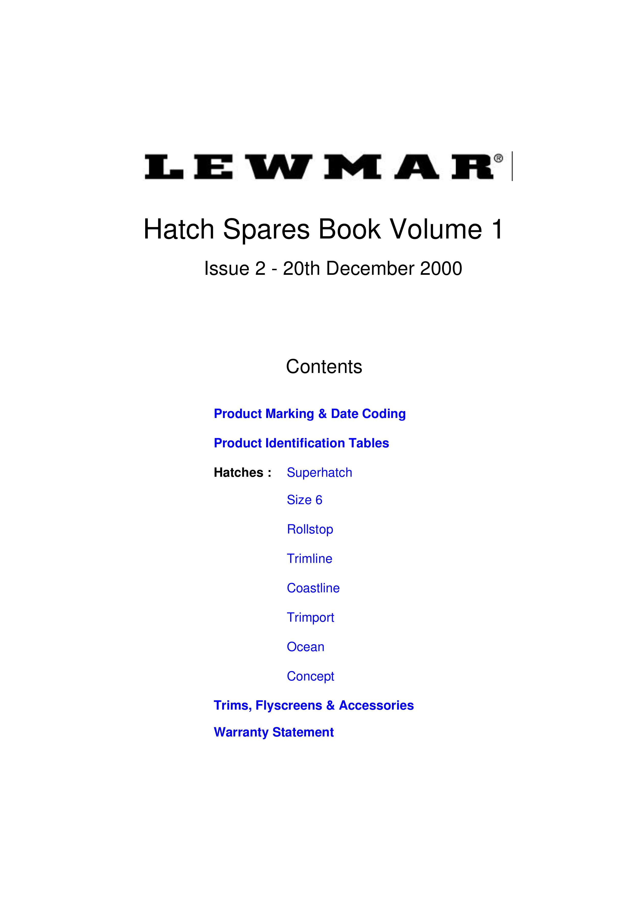 Lewmar Issue 2 Lawn Aerator User Manual