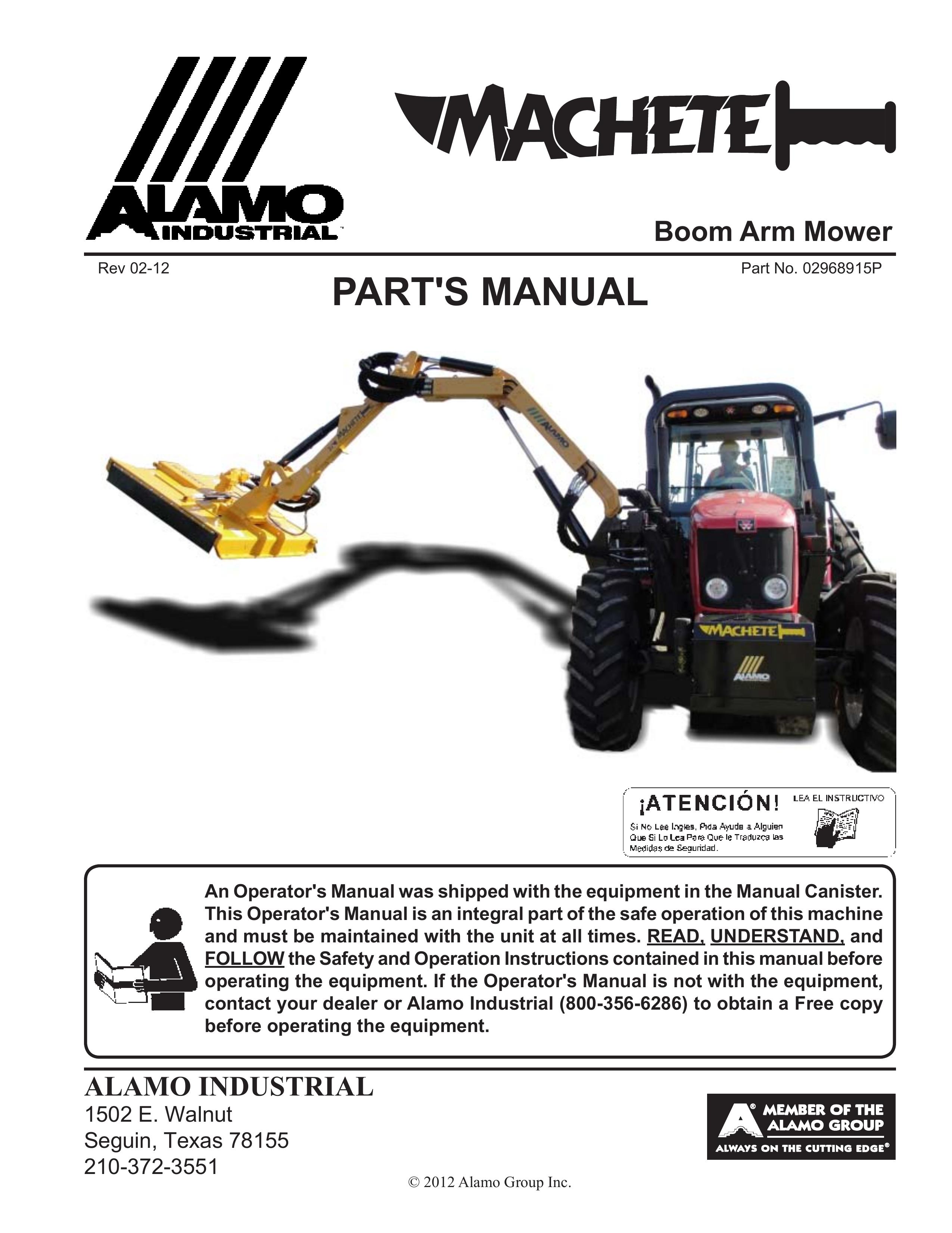 Alamo 02968915P Lawn Mower User Manual