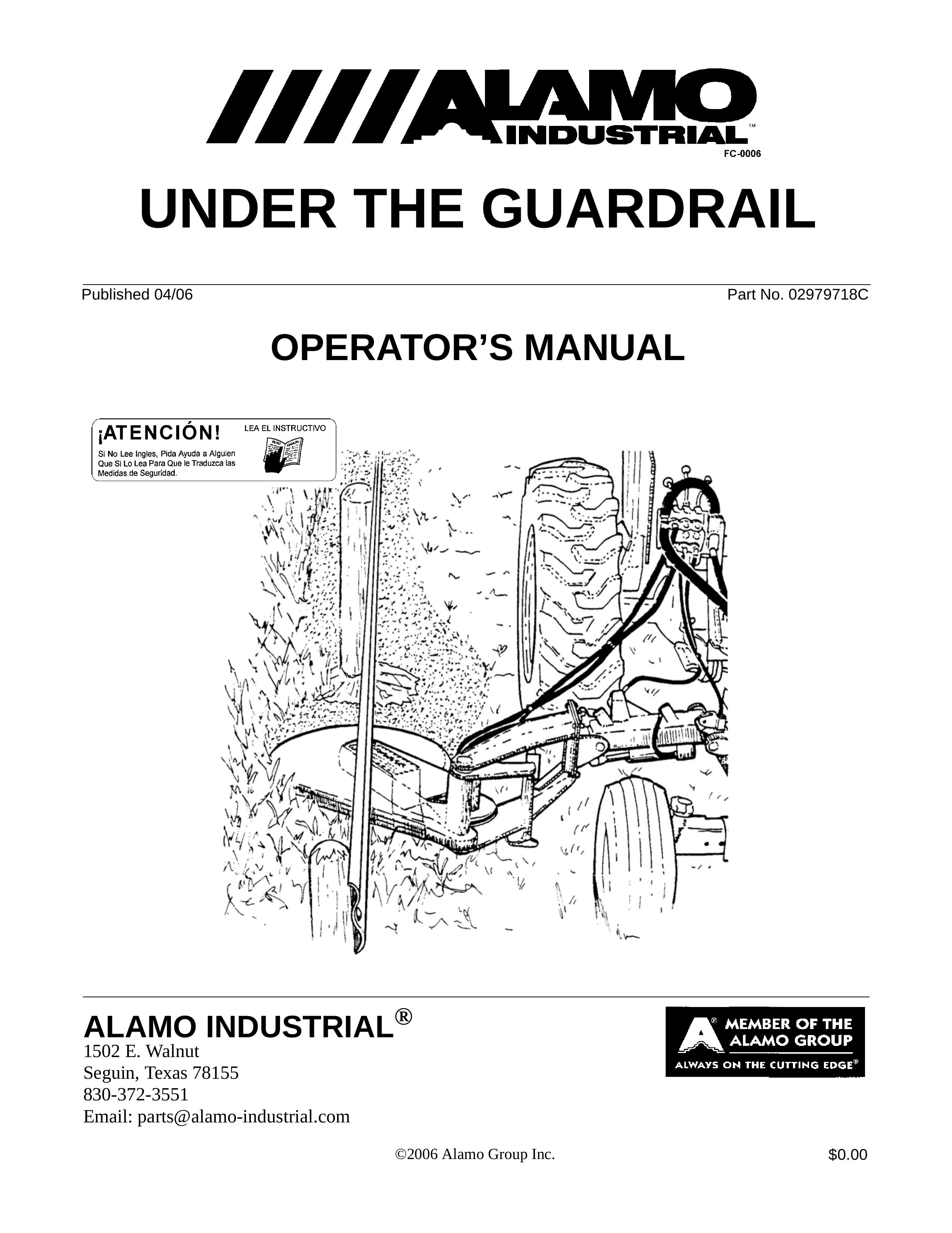 Alamo 02979718C Lawn Mower User Manual