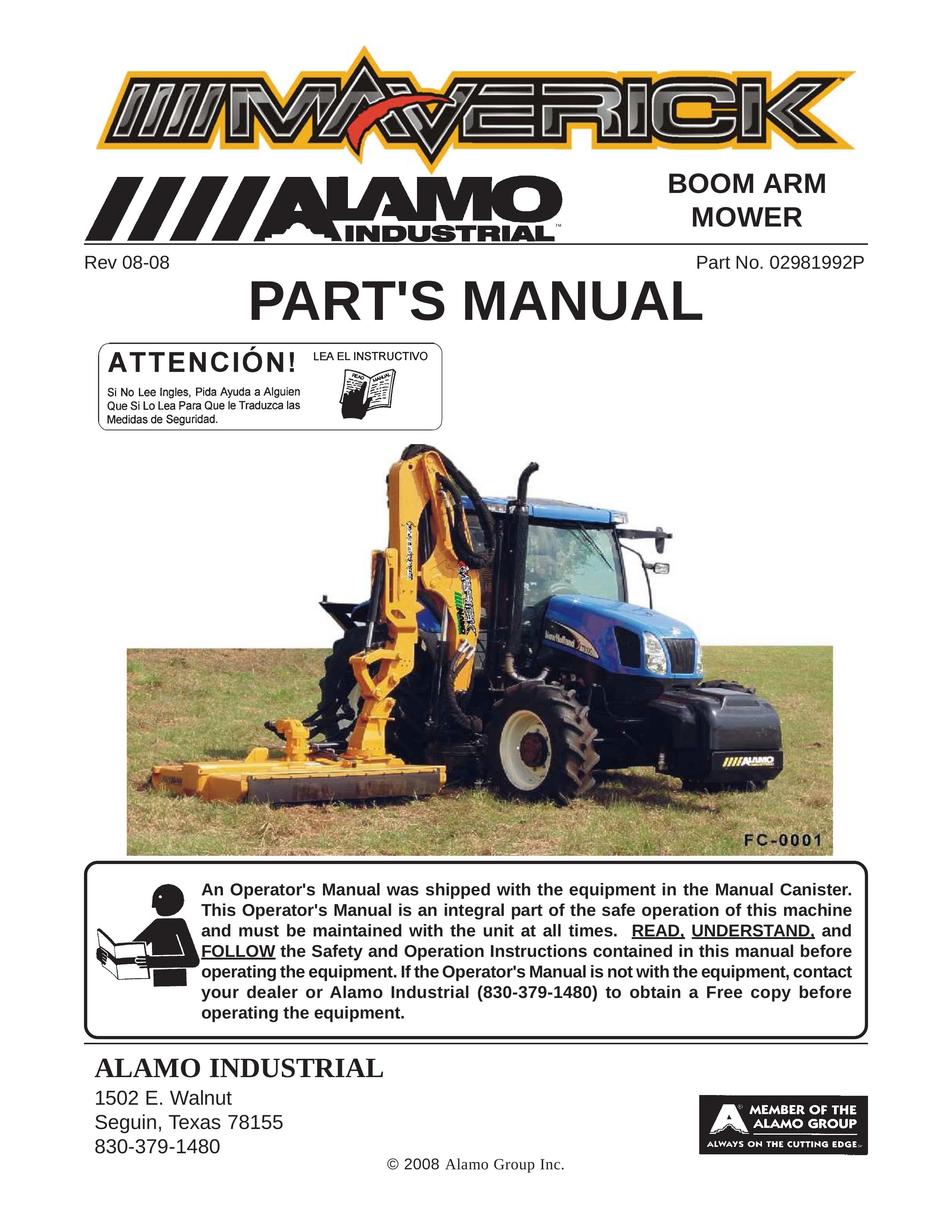 Alamo 02981992P Lawn Mower User Manual