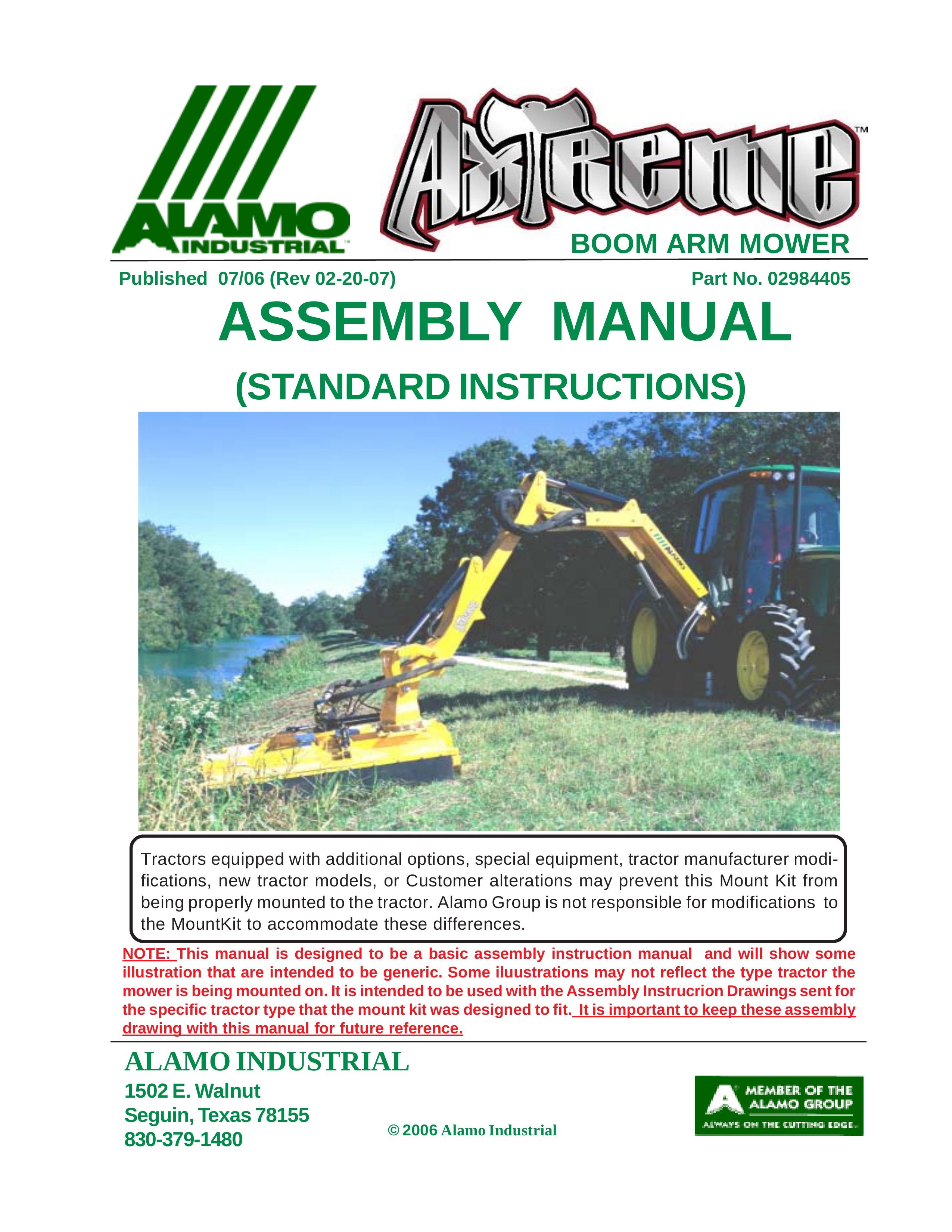 Alamo 02984405 Lawn Mower User Manual