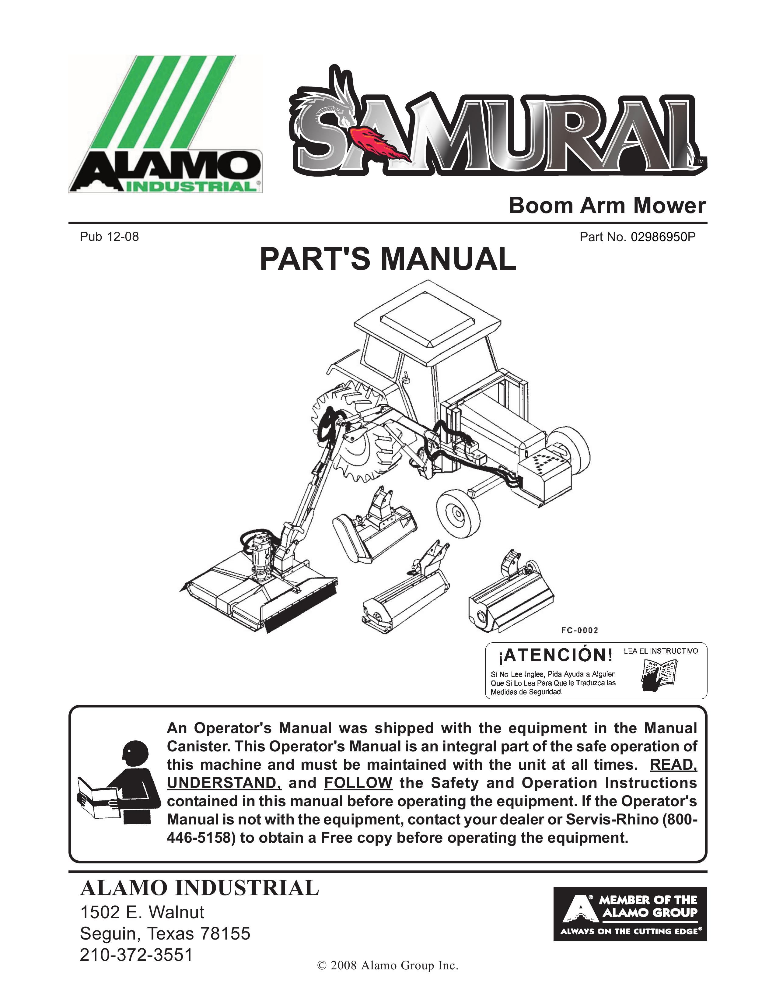 Alamo 02986950P Lawn Mower User Manual