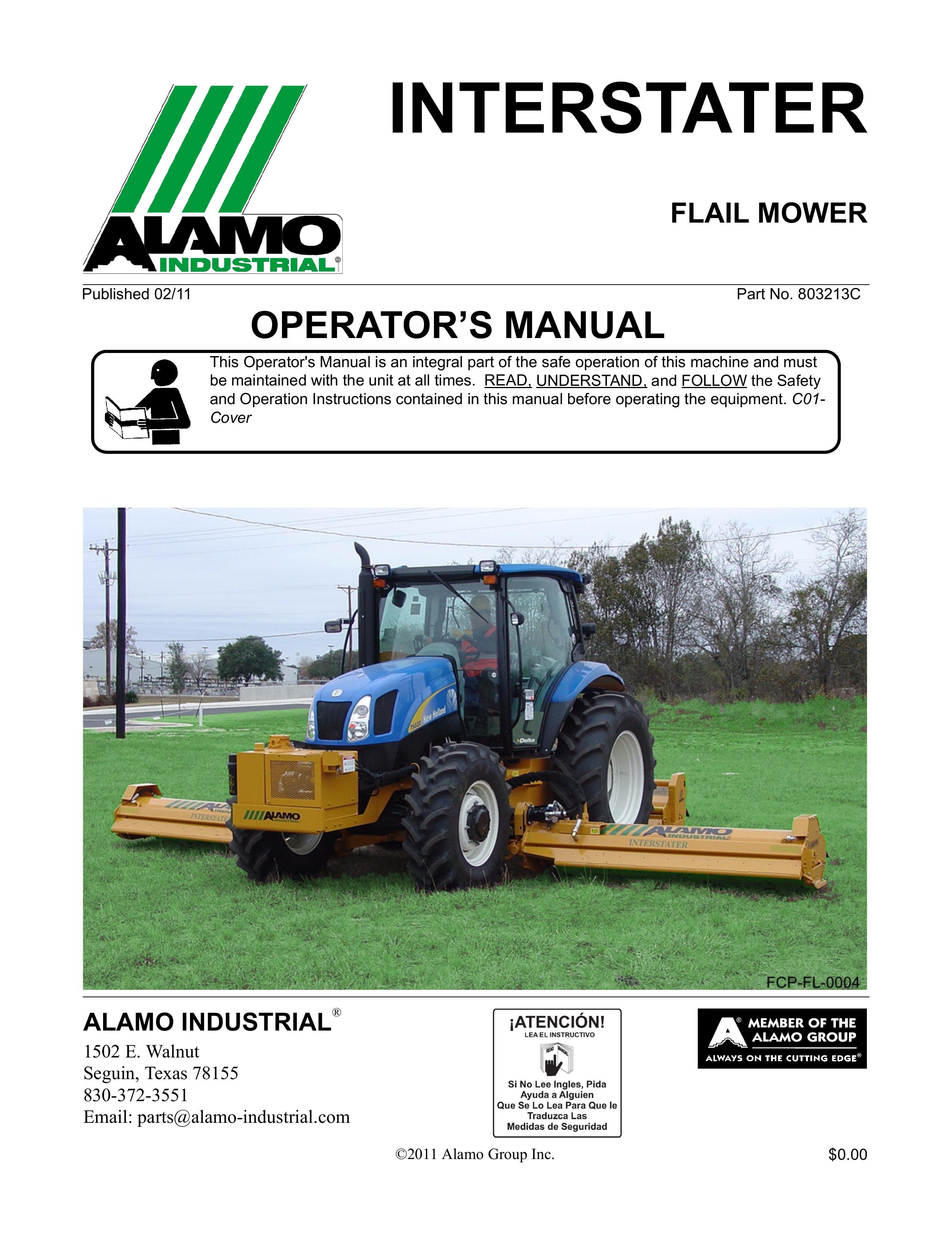 Alamo 803213C Lawn Mower User Manual