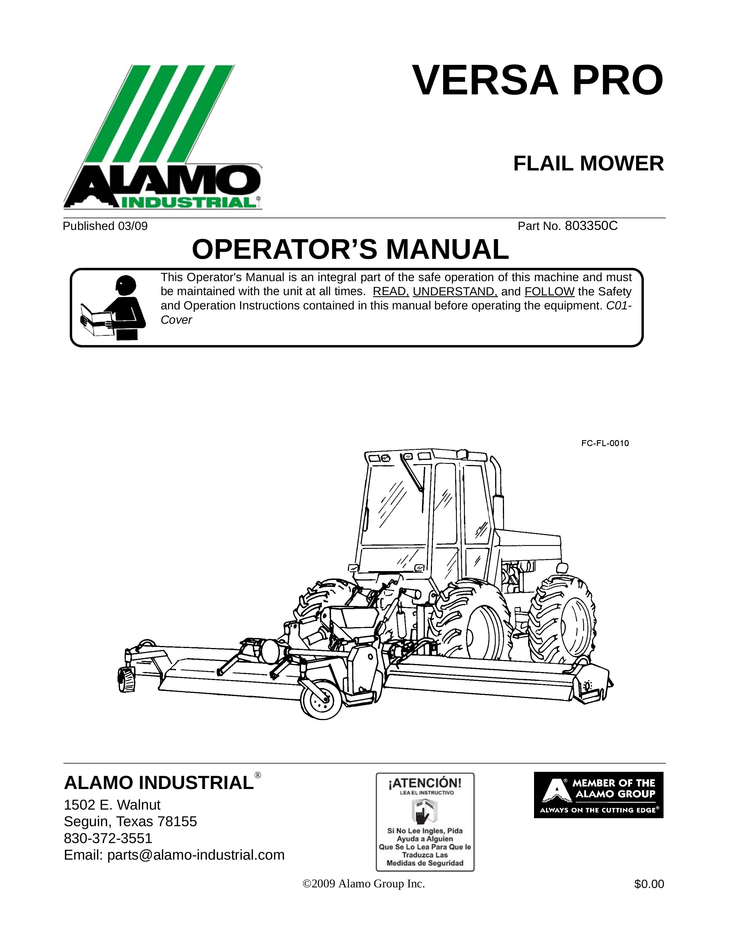 Alamo 803350C Lawn Mower User Manual