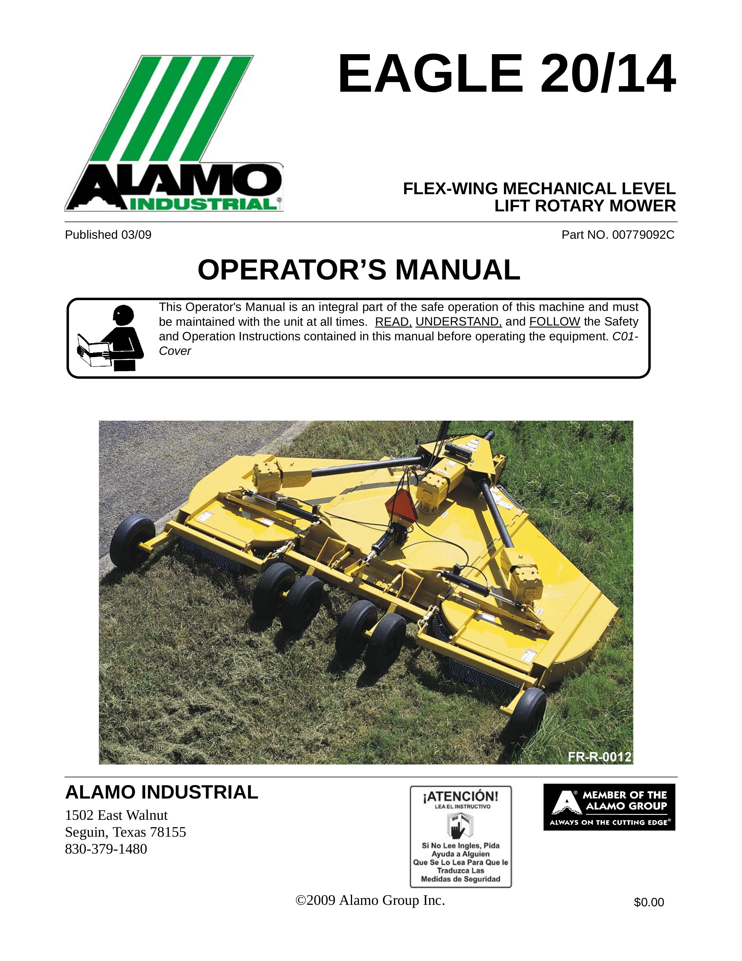 Alamo Eagle 20 Lawn Mower User Manual