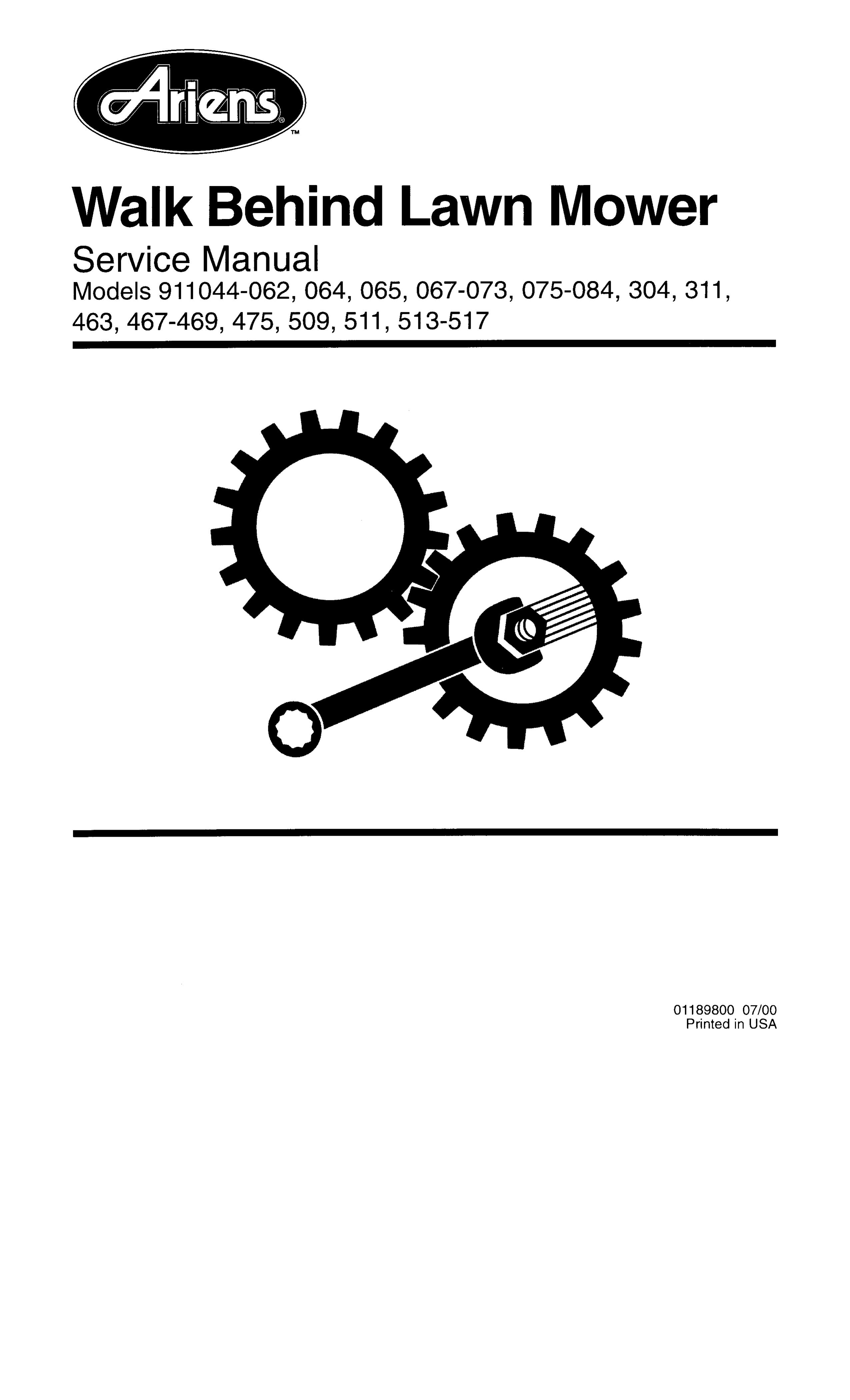 Ariens 513-517 Lawn Mower User Manual