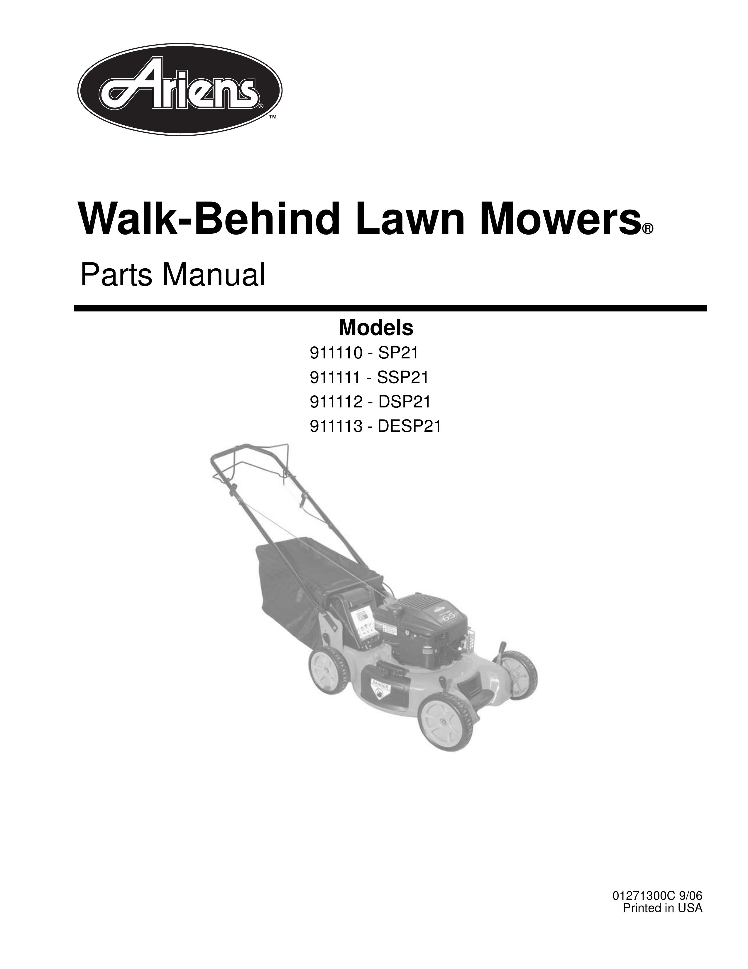 Ariens 911110 - SP21 Lawn Mower User Manual