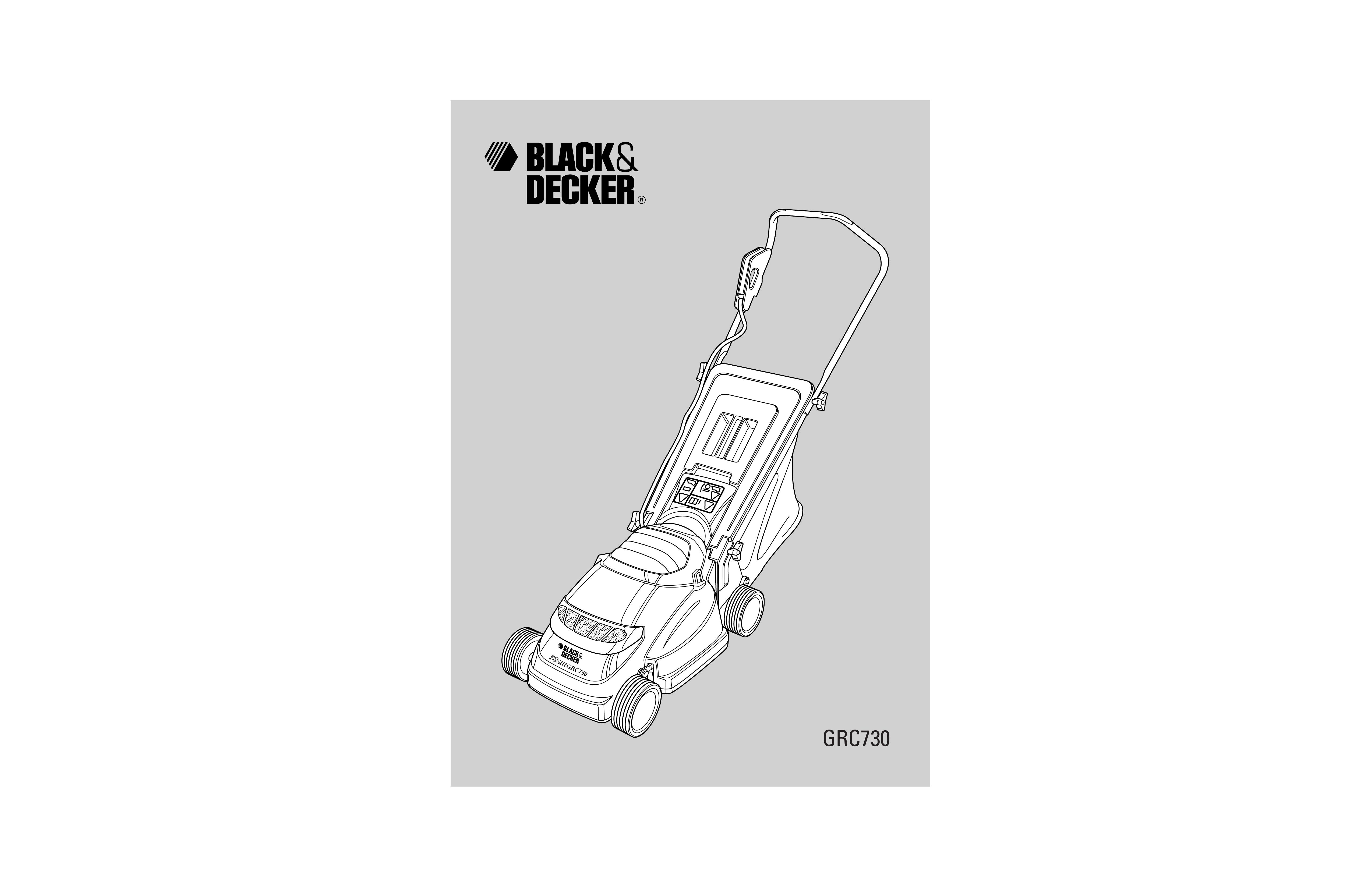 Black & Decker GRC730 Lawn Mower User Manual