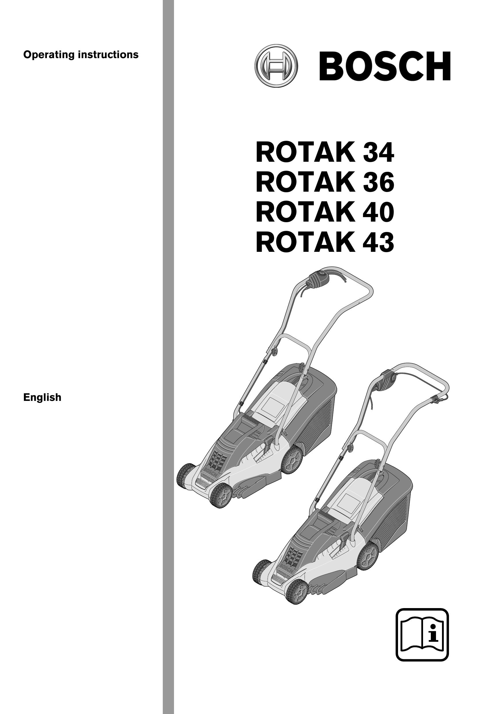 Bosch Appliances ROTAK 34 Lawn Mower User Manual