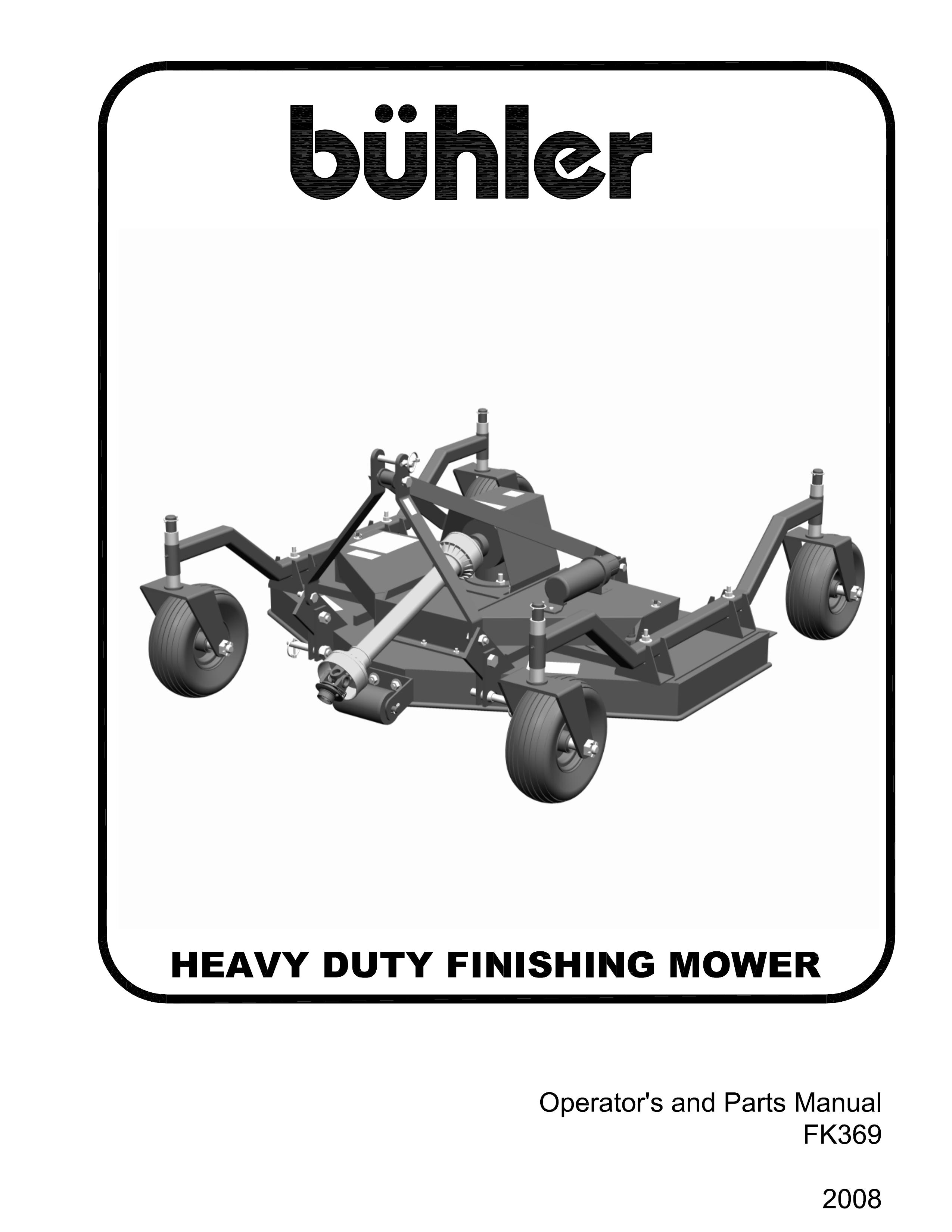Buhler FK369 Lawn Mower User Manual