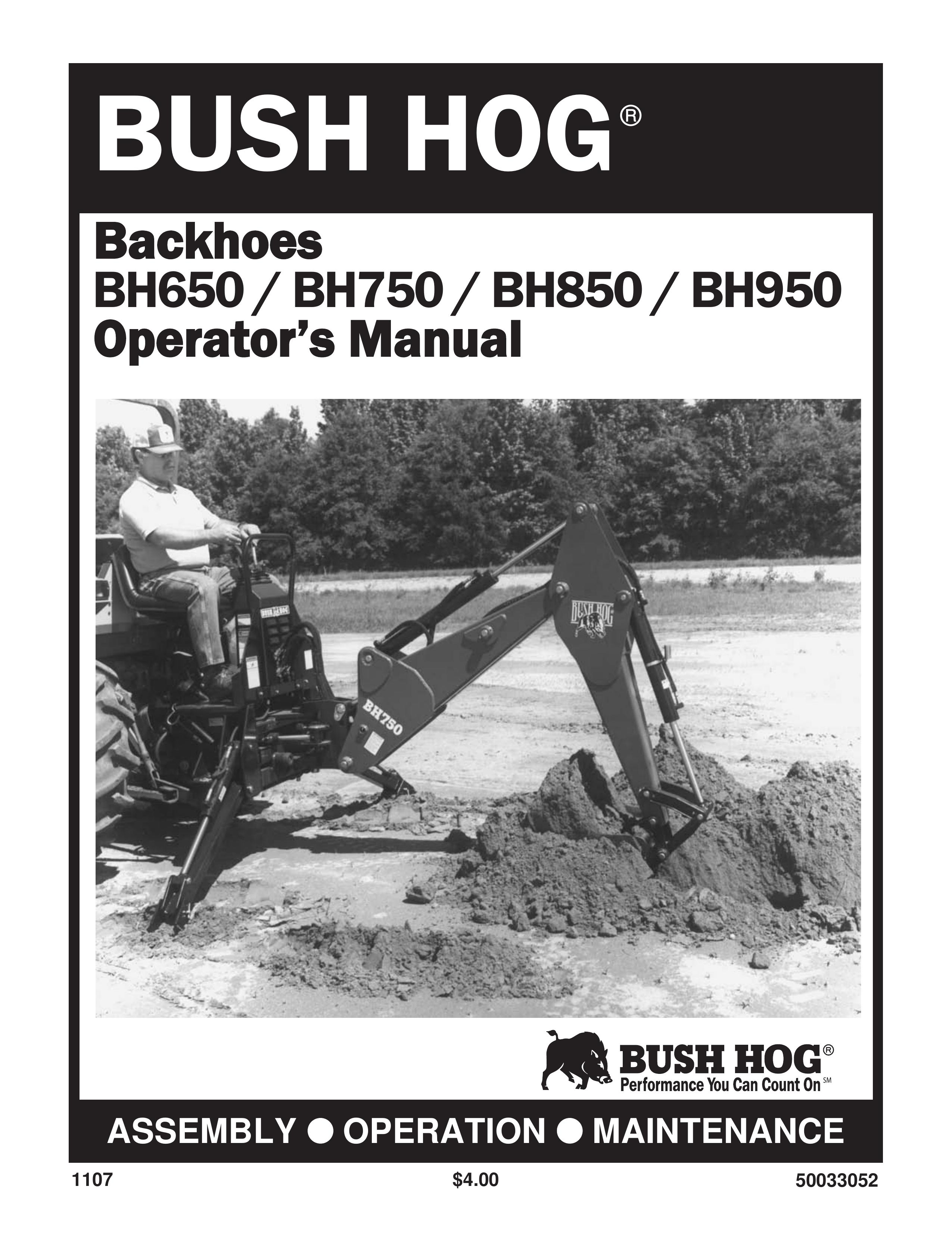 Bush Hog BH850 Lawn Mower User Manual