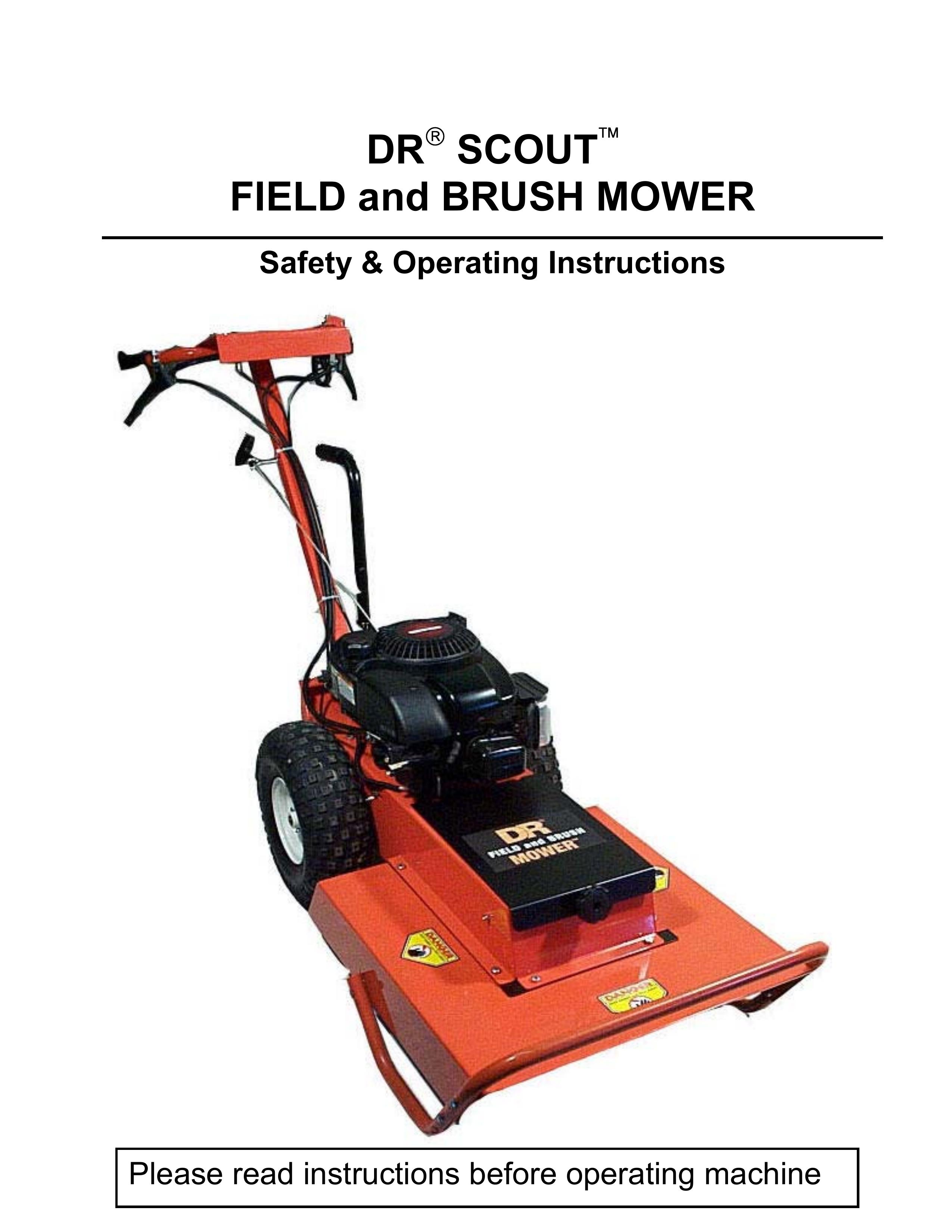 Country Home Products DR SCOUT FIELD and BRUSH MOWER Lawn Mower User Manual
