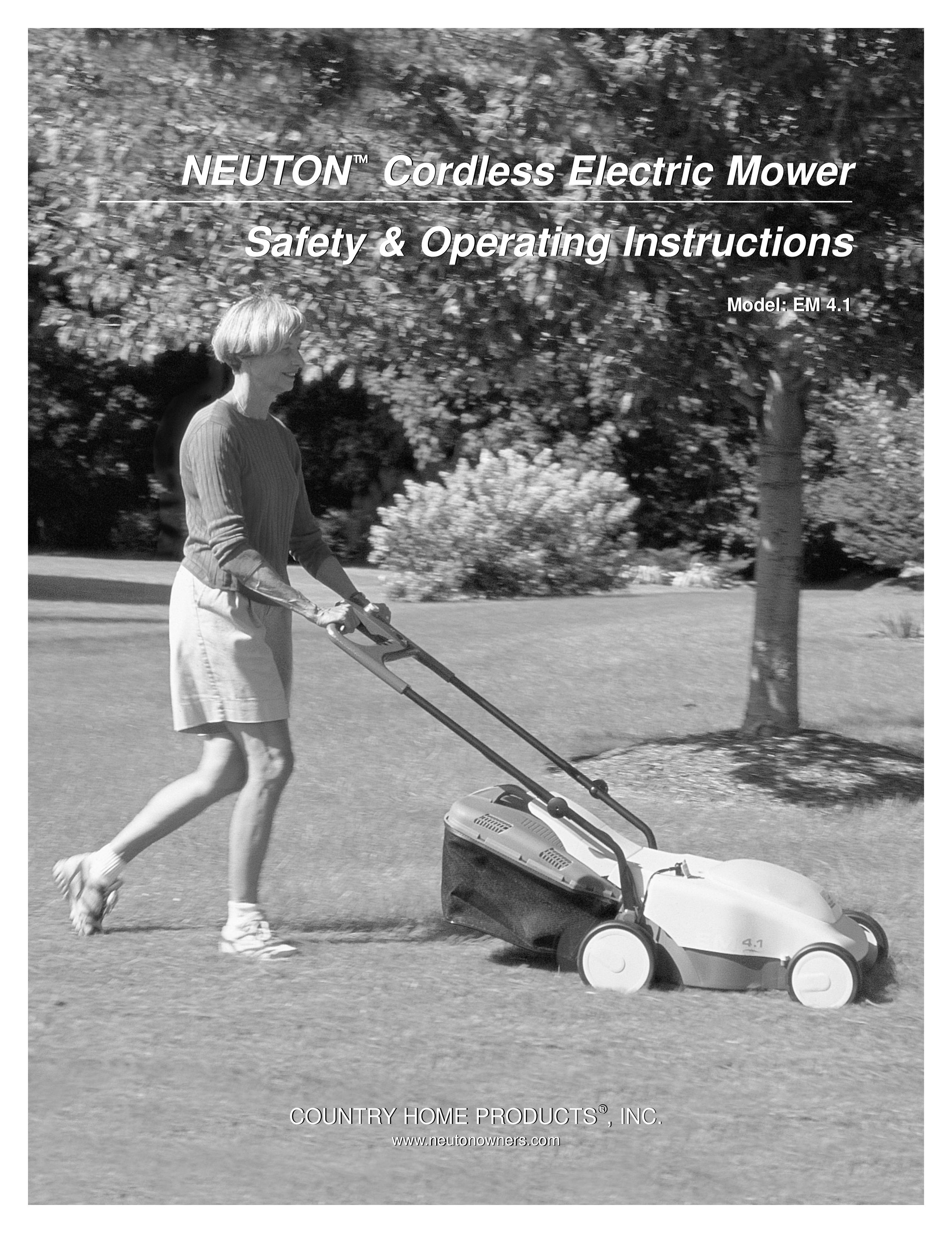 Country Home Products EM 4.1 Lawn Mower User Manual