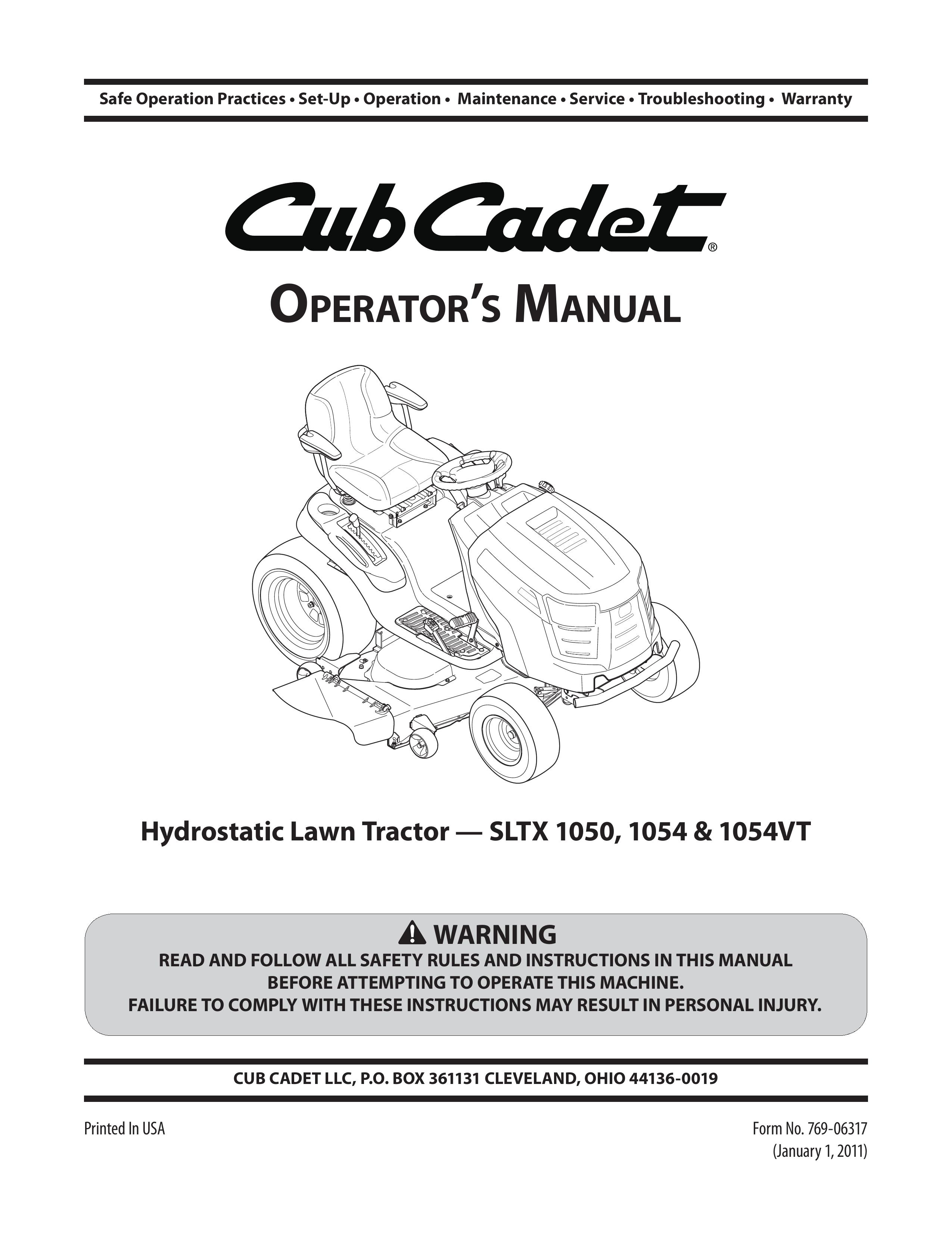 Cub Cadet 1054 Lawn Mower User Manual