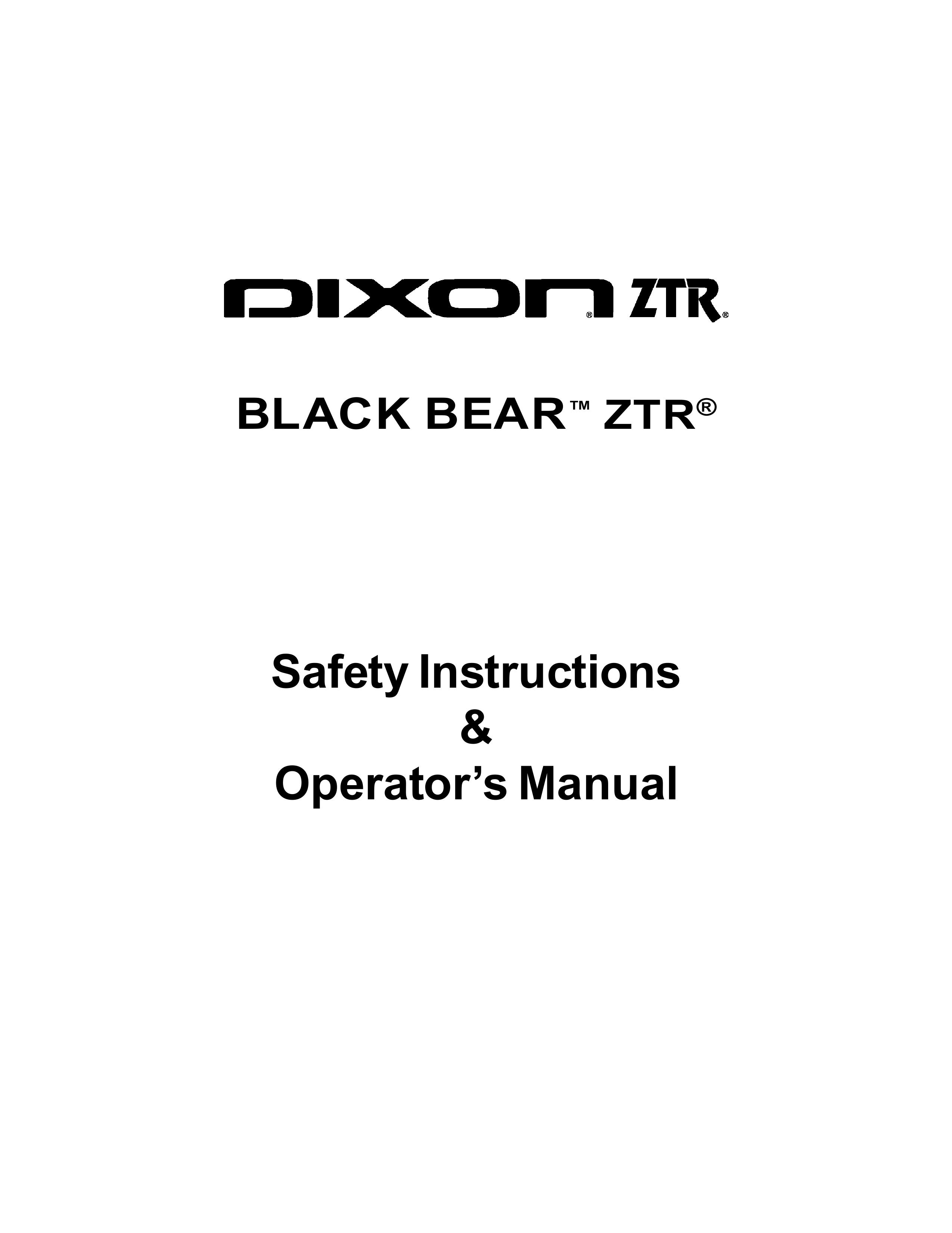 Dixon 11249-106 Lawn Mower User Manual