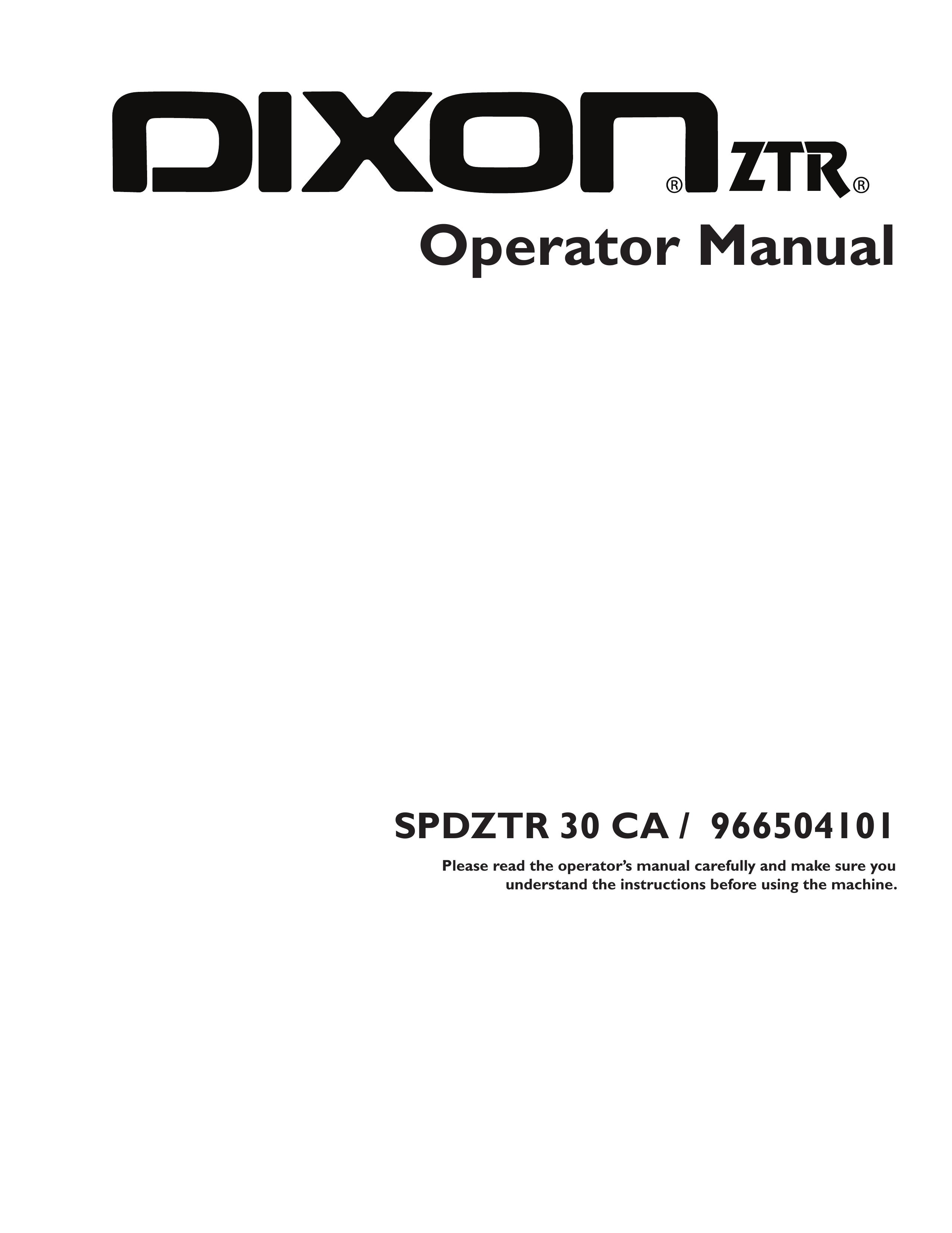 Dixon 115312327R1 Lawn Mower User Manual