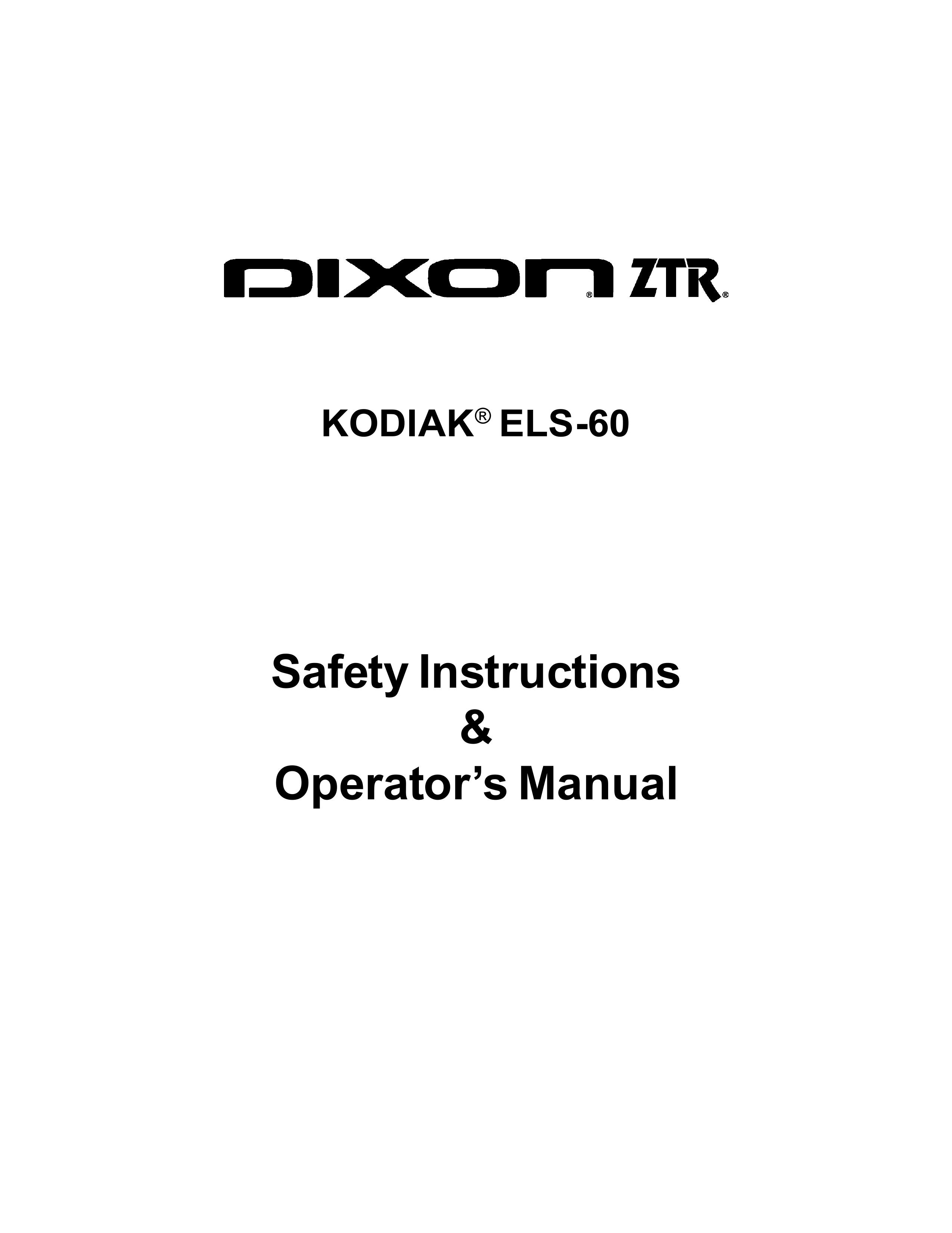 Dixon 11806-106 Lawn Mower User Manual
