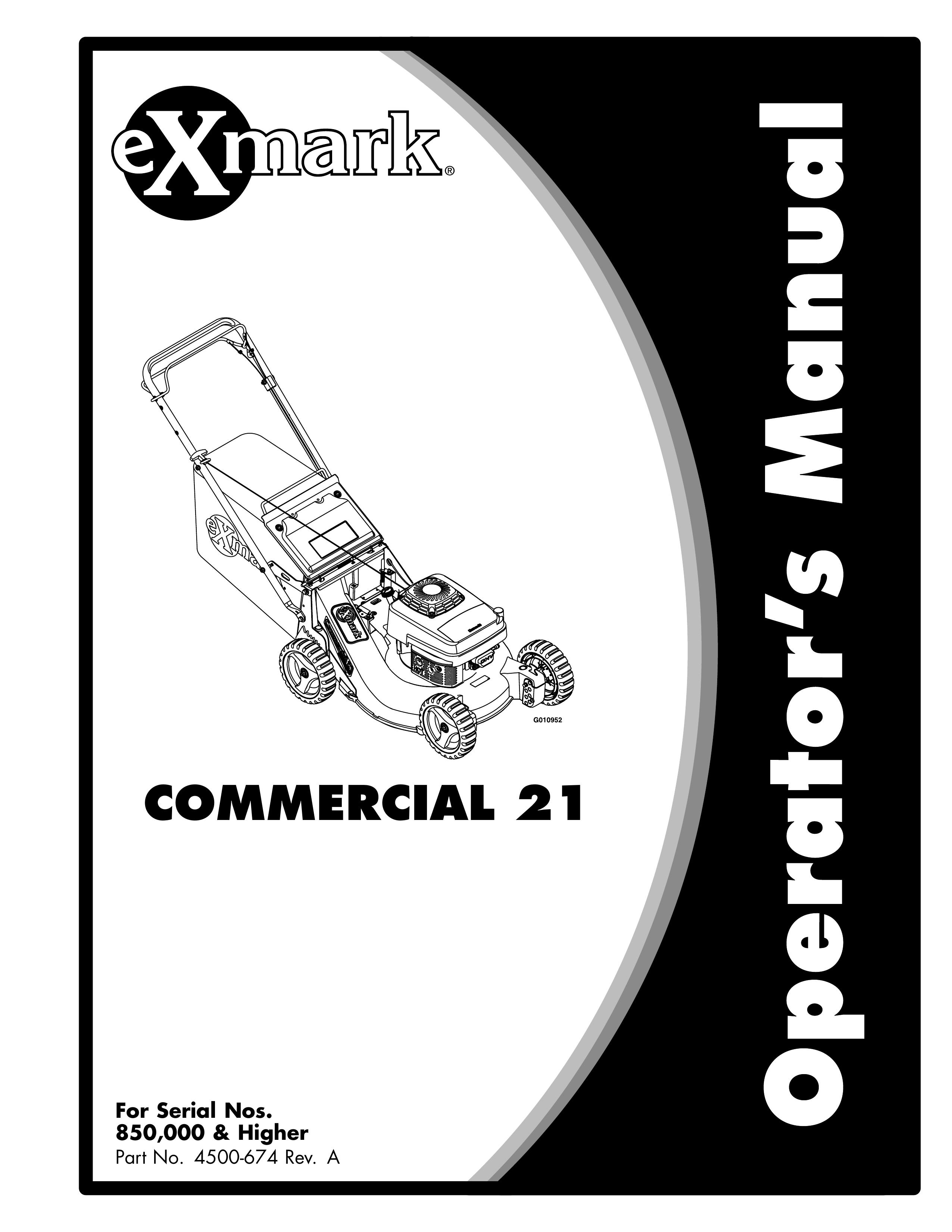 Exmark 000 & higher Lawn Mower User Manual