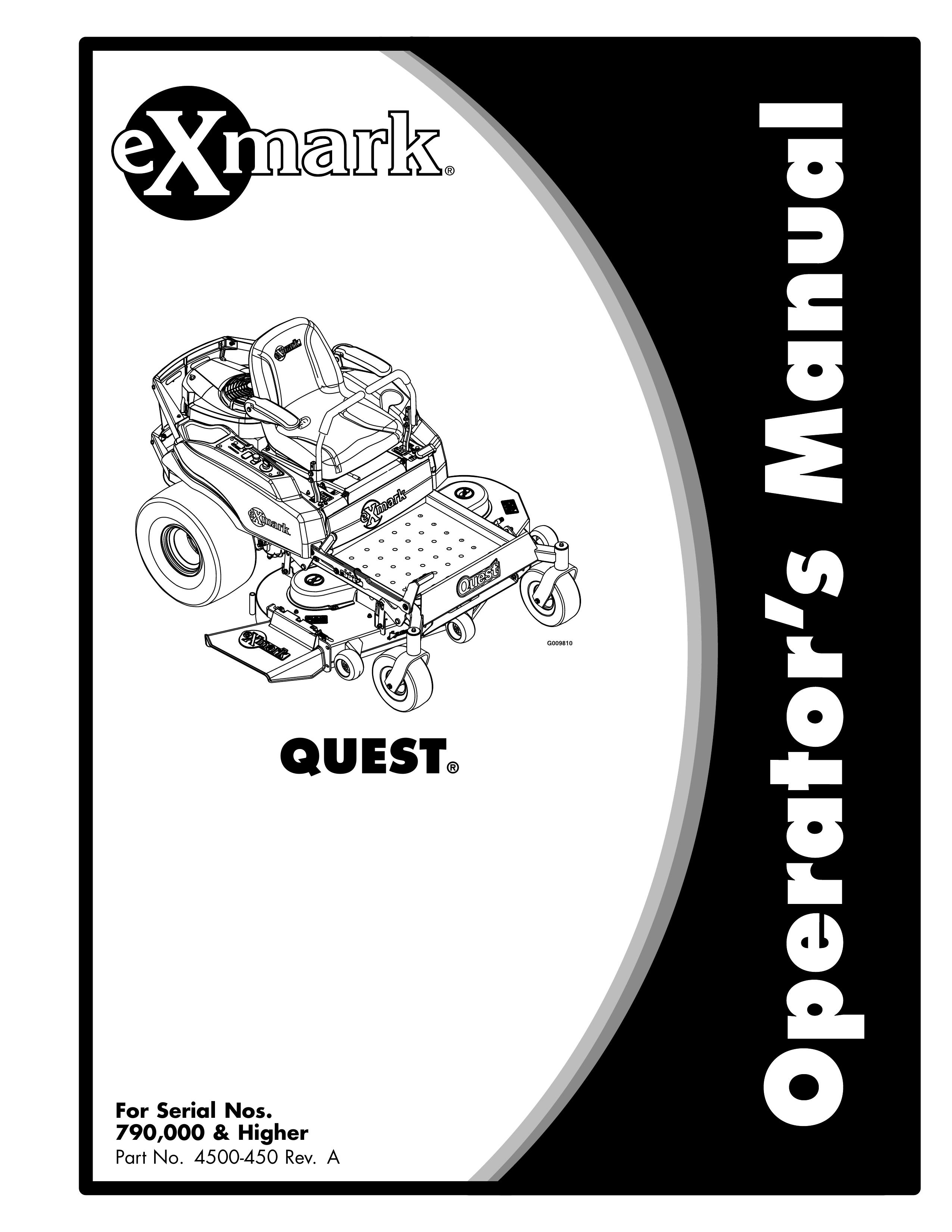 Exmark 4500-450 Lawn Mower User Manual