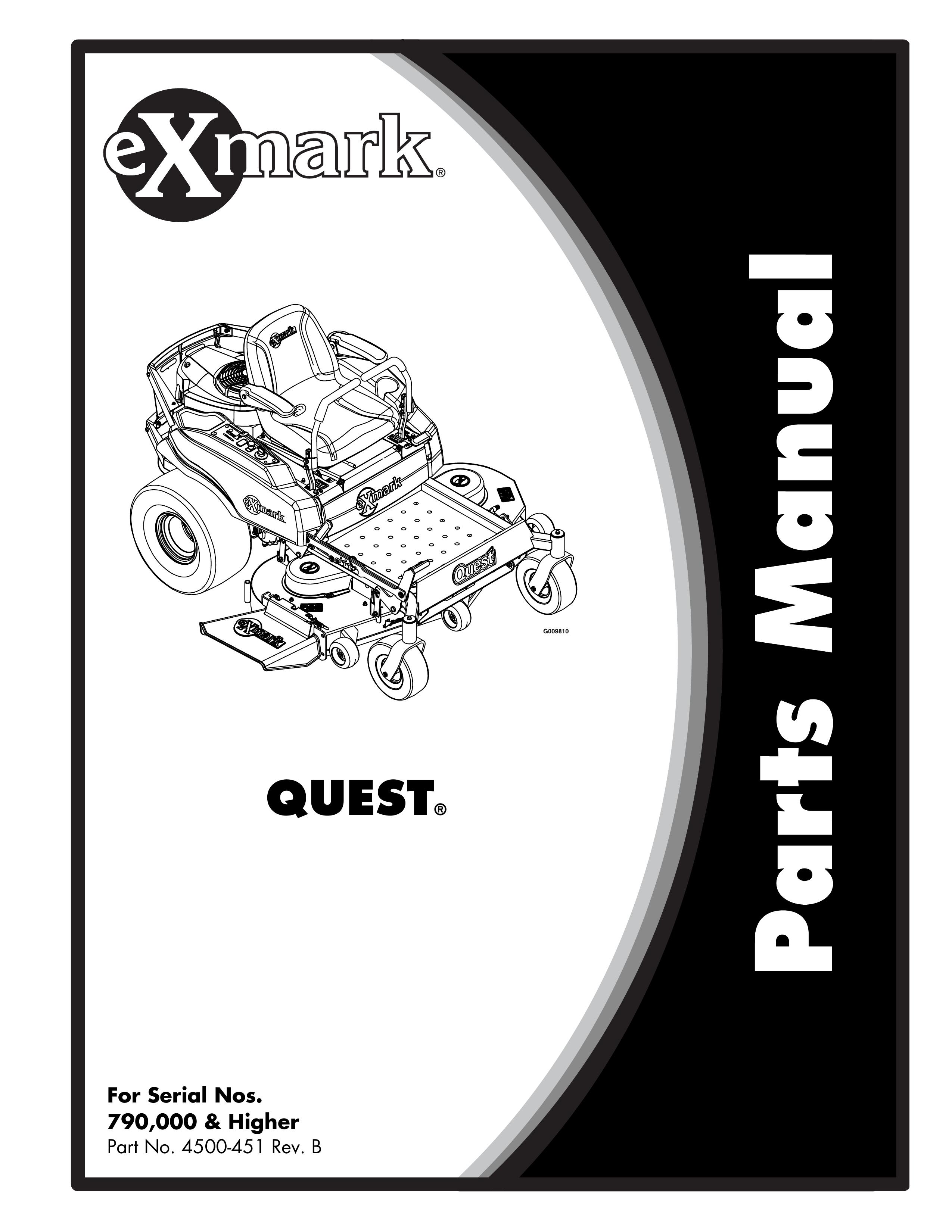 Exmark 4500-451 Lawn Mower User Manual