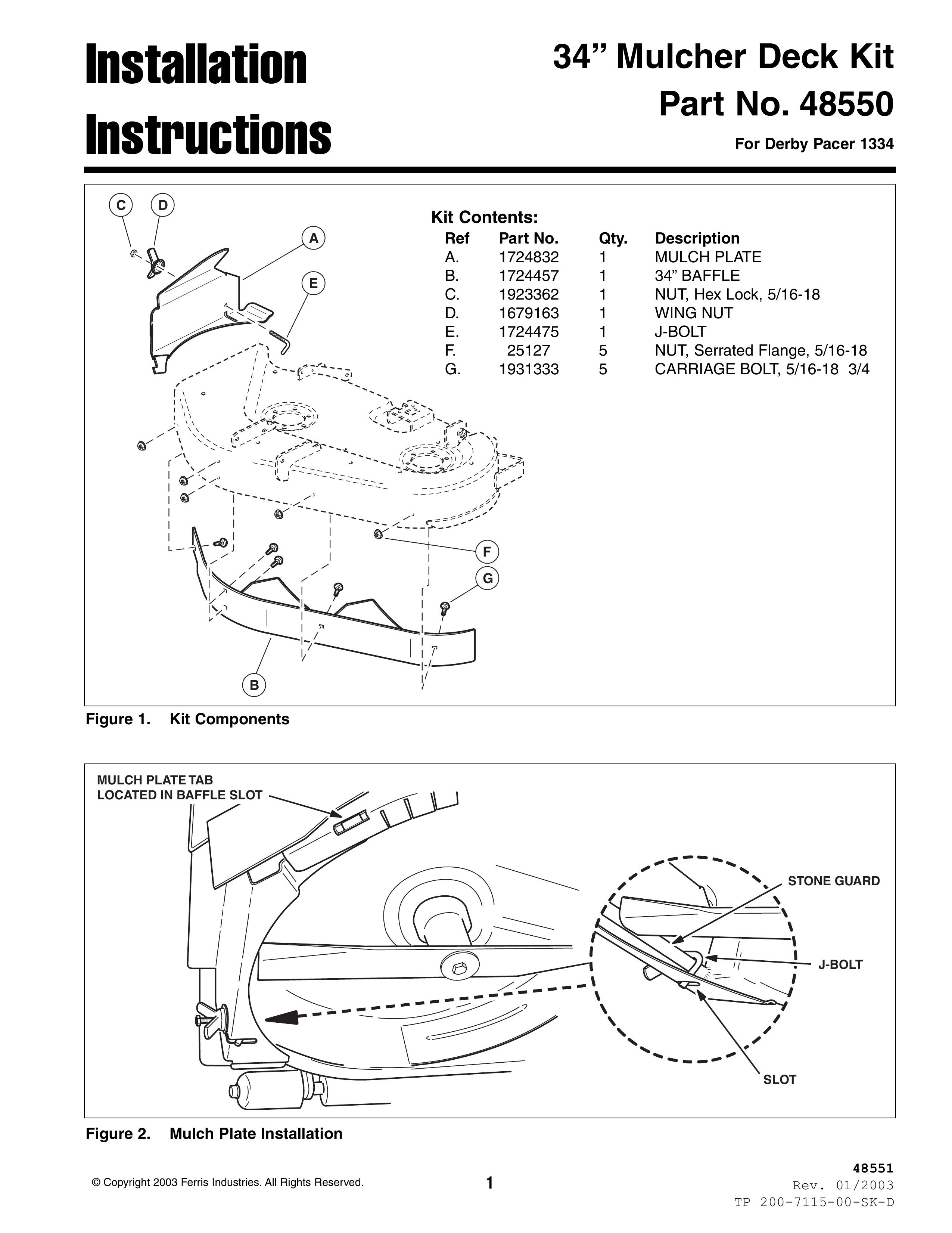 Ferris Industries 48550 Lawn Mower User Manual