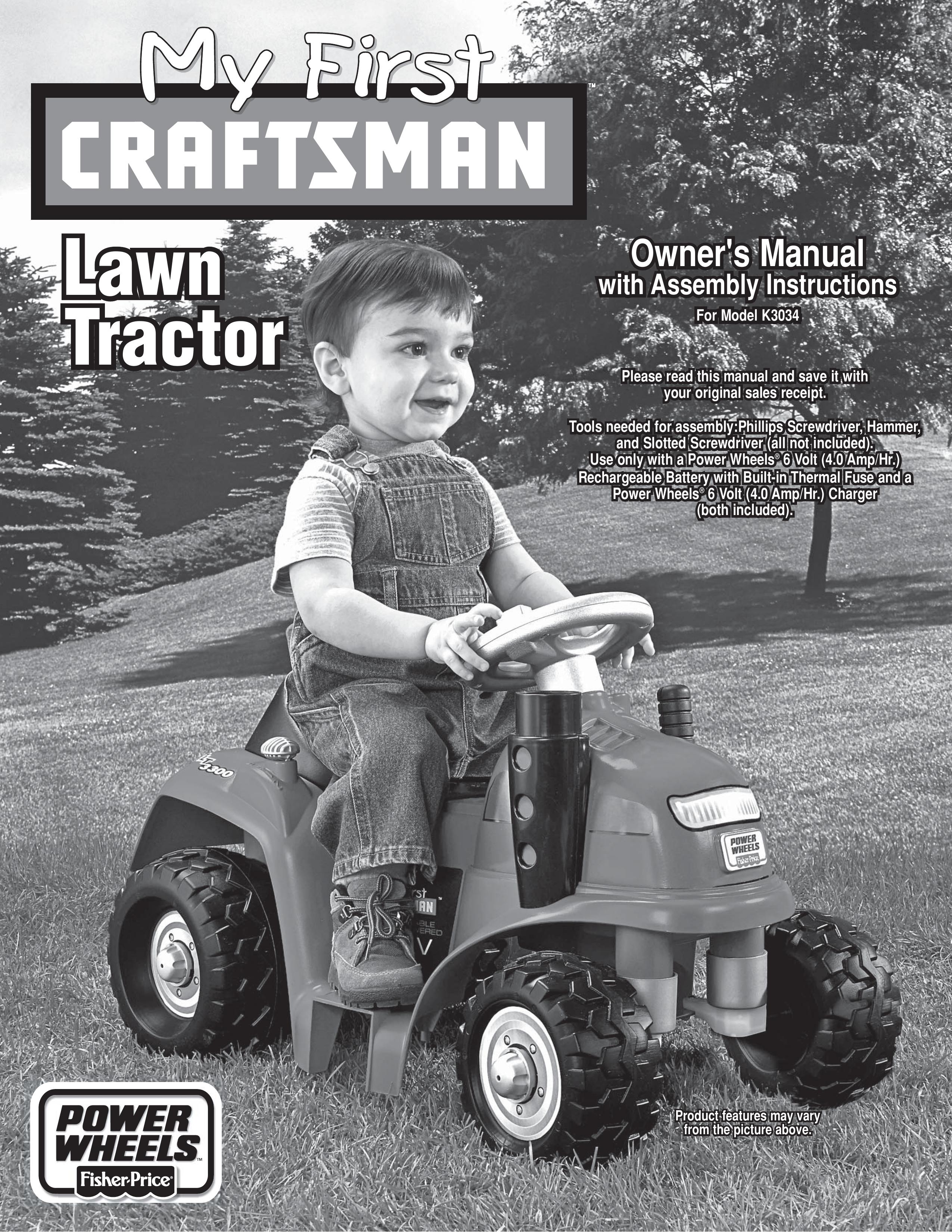 Fisher-Price K3034 Lawn Mower User Manual