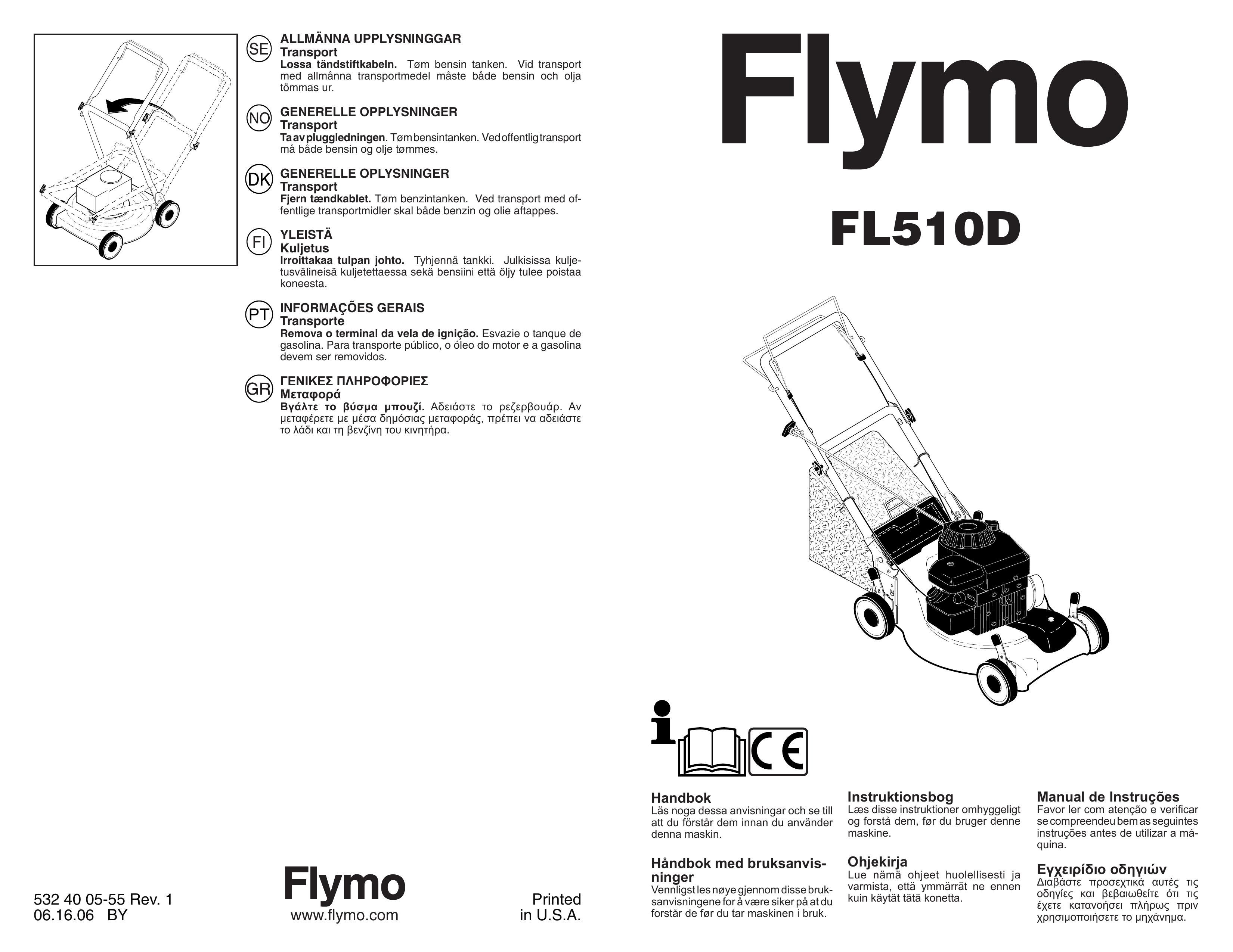 Flymo FL510D Lawn Mower User Manual