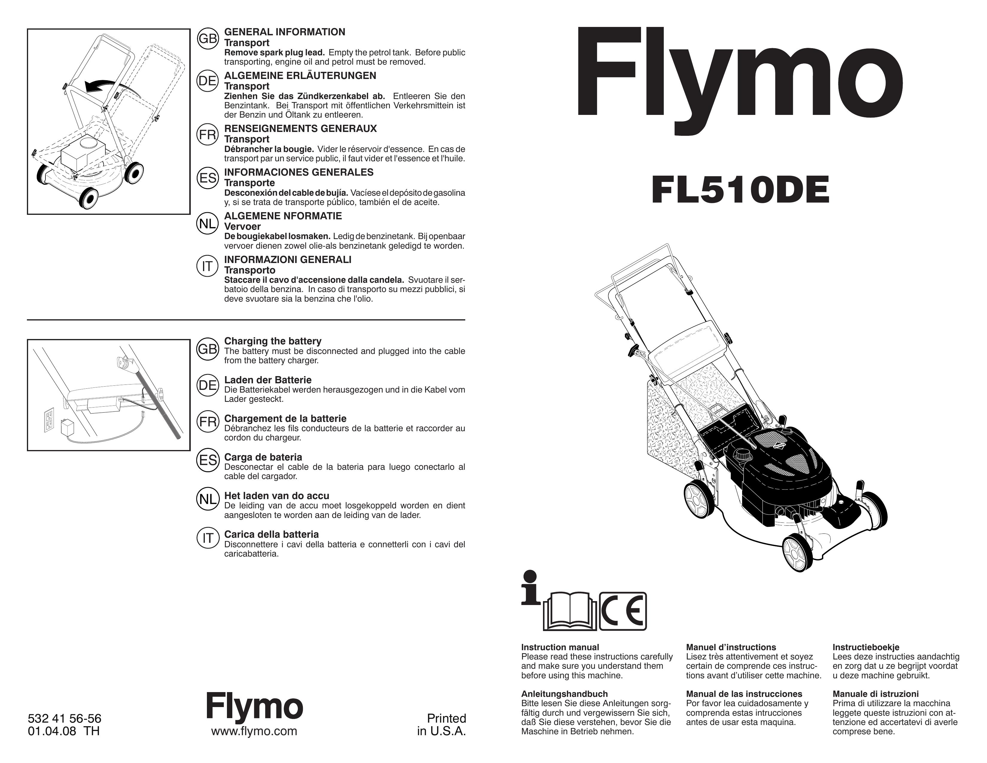 Flymo FL510DE Lawn Mower User Manual