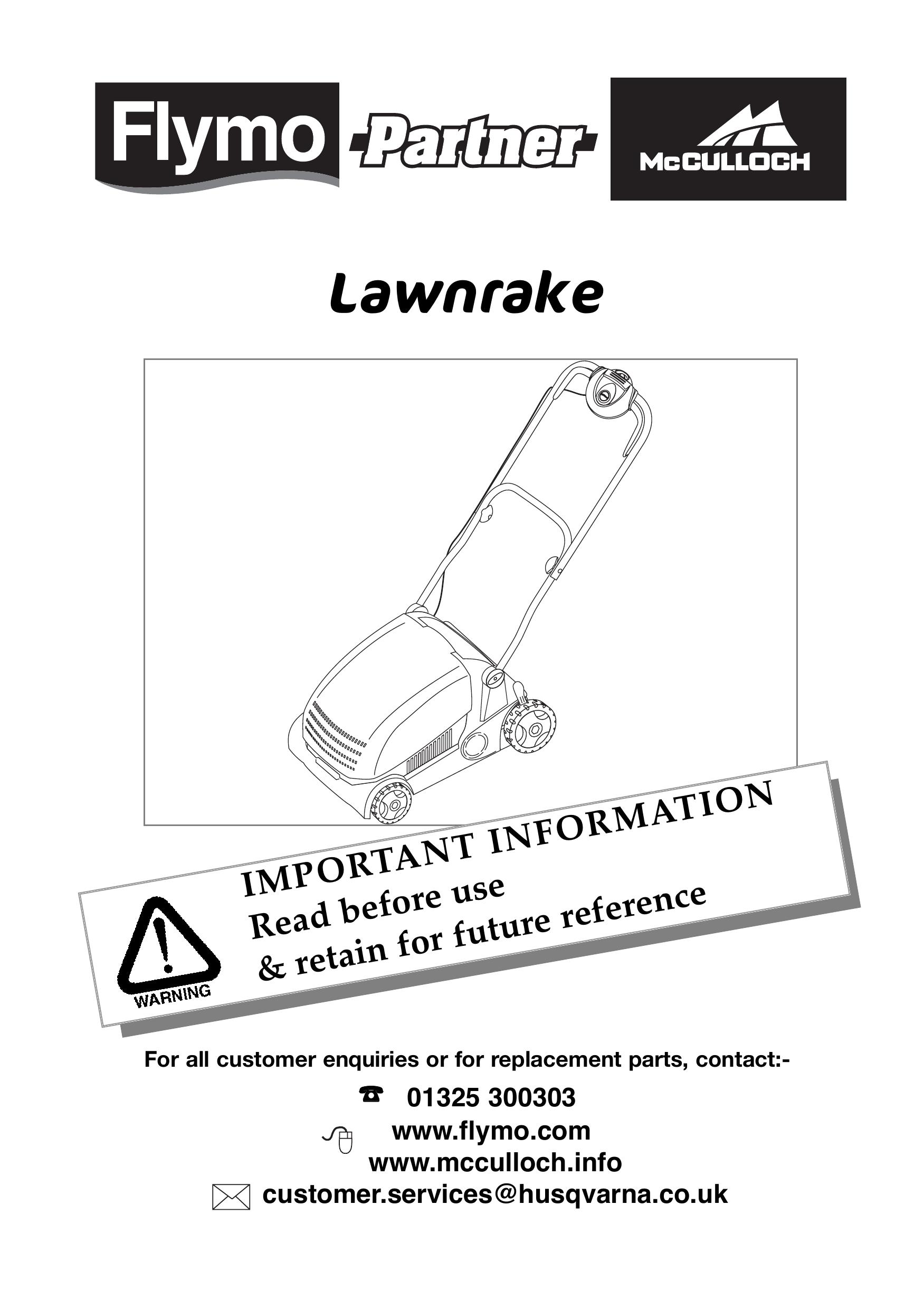 Flymo lawnrake Lawn Mower User Manual