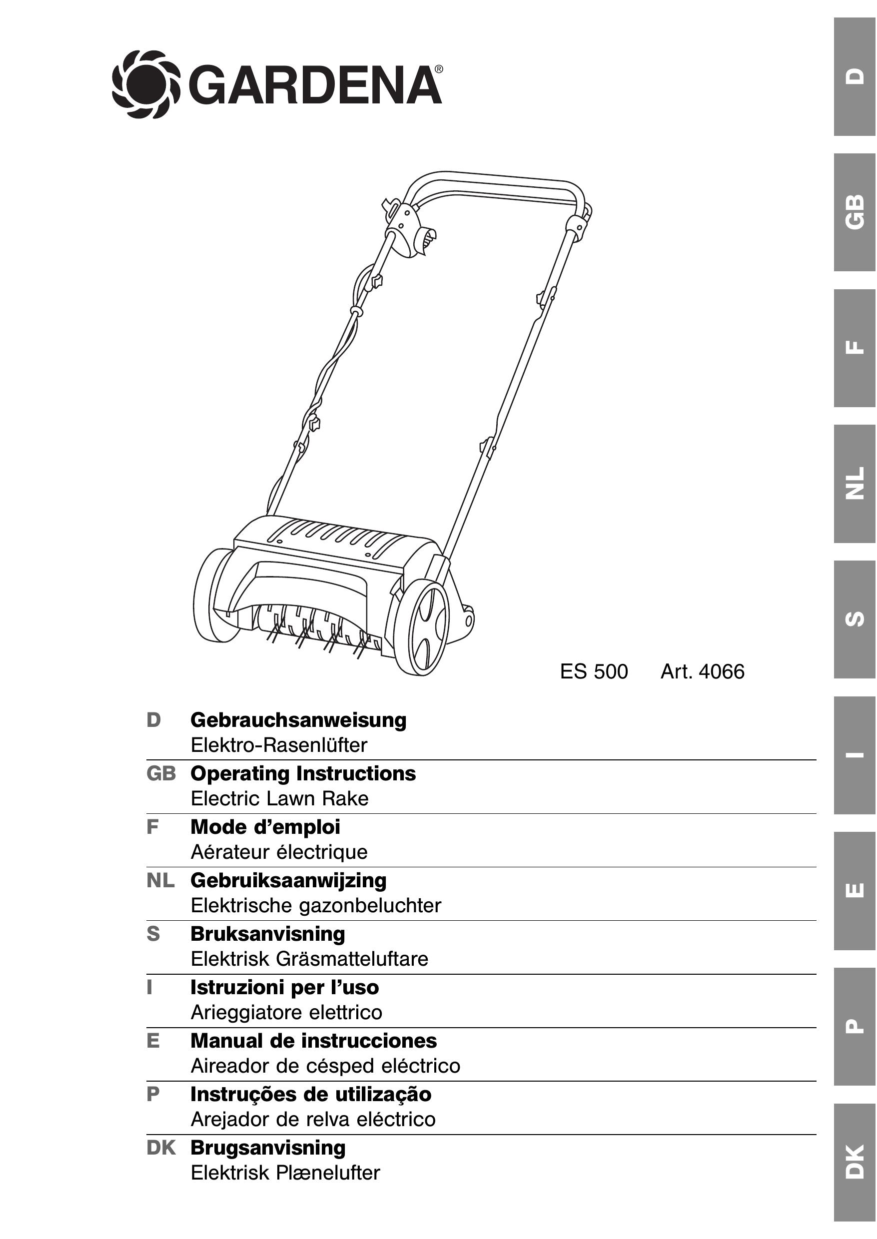 Gardena ES 500 Lawn Mower User Manual