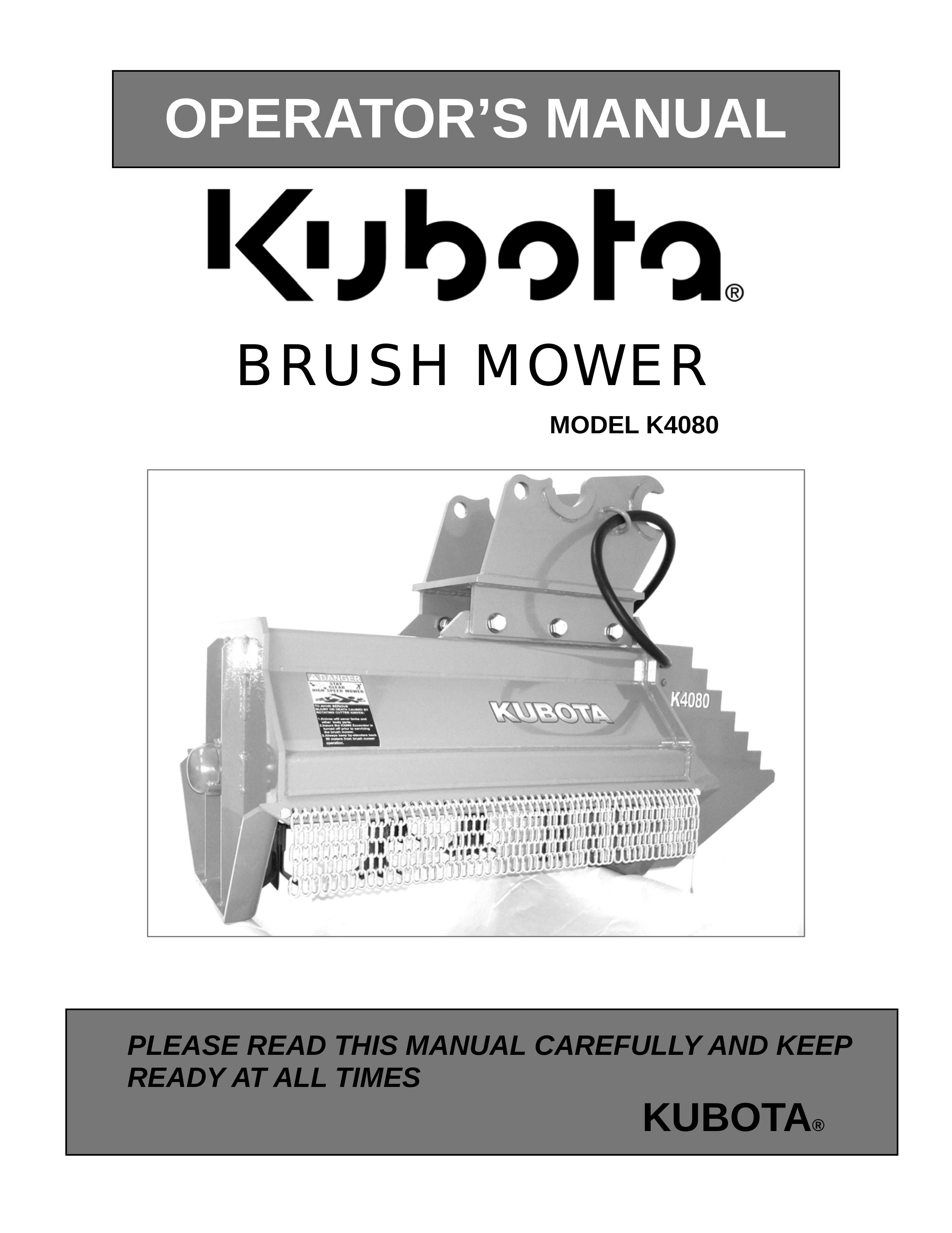Generac Power Systems K4080 Lawn Mower User Manual