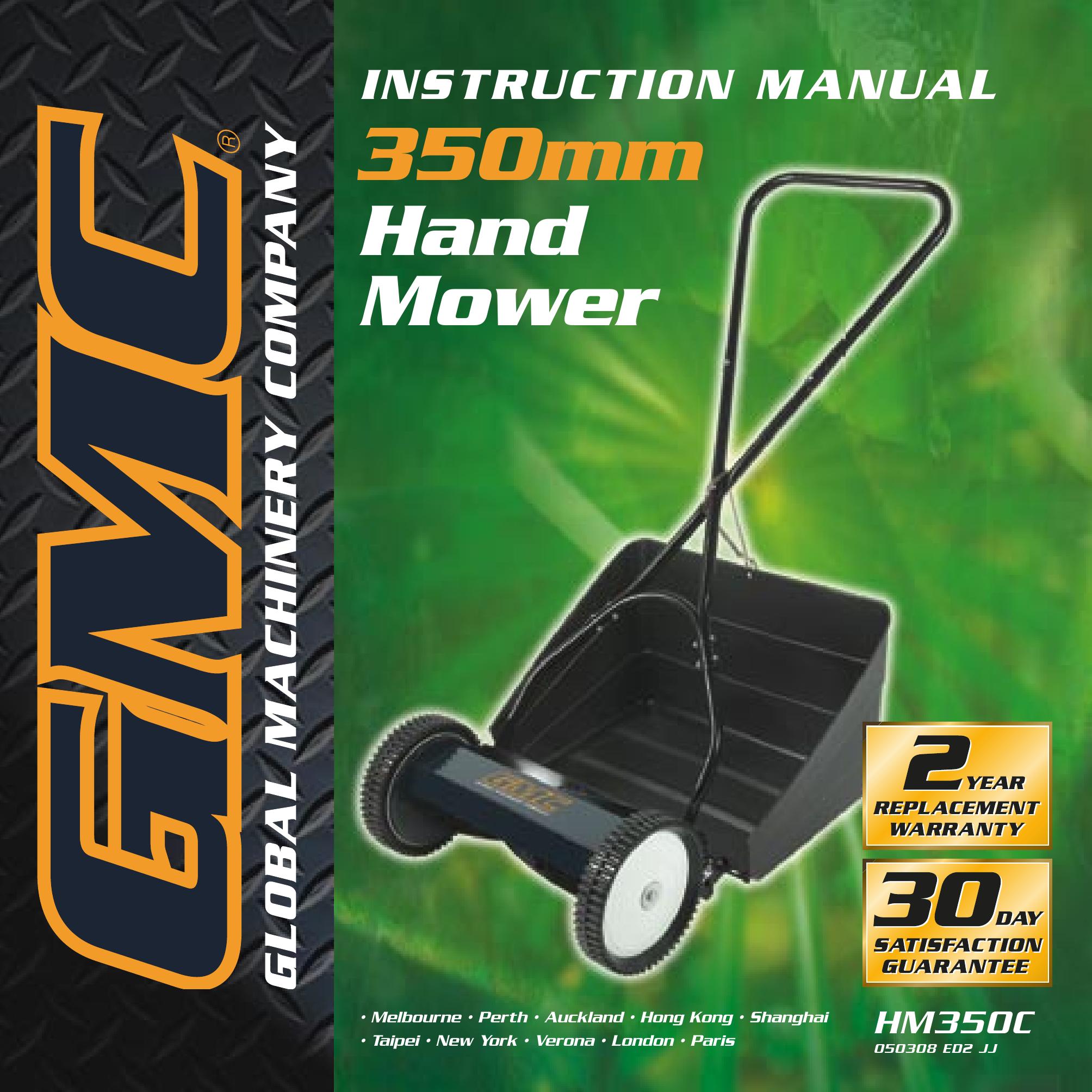 Global Machinery Company HM 350C Lawn Mower User Manual