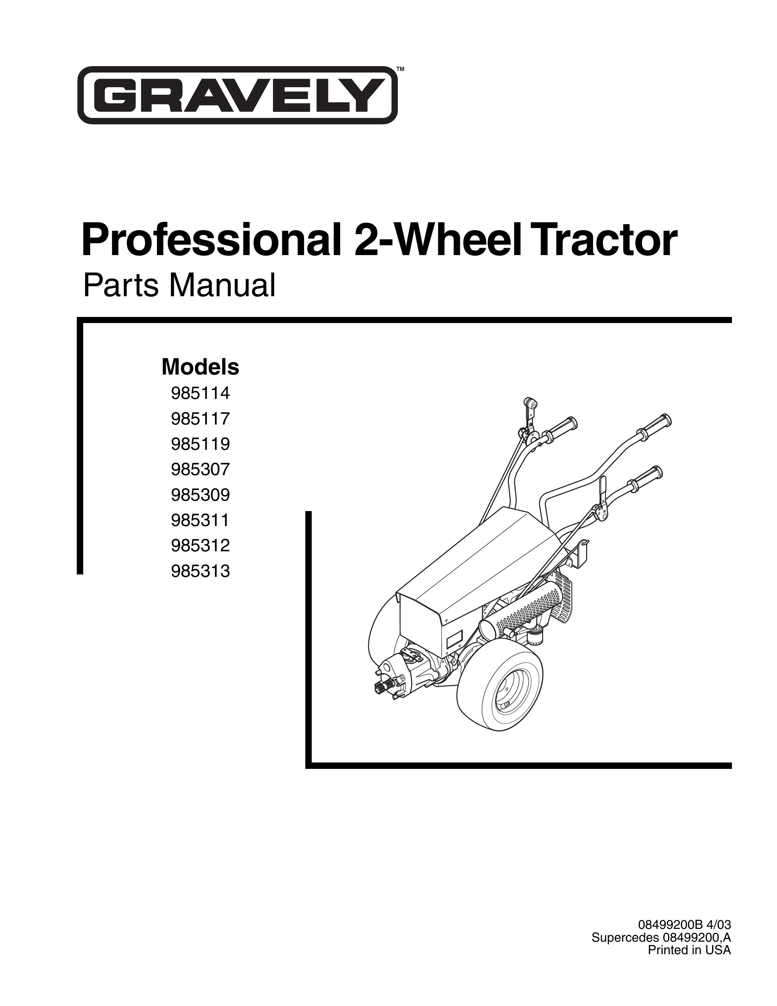 Gravely 08499200B Lawn Mower User Manual