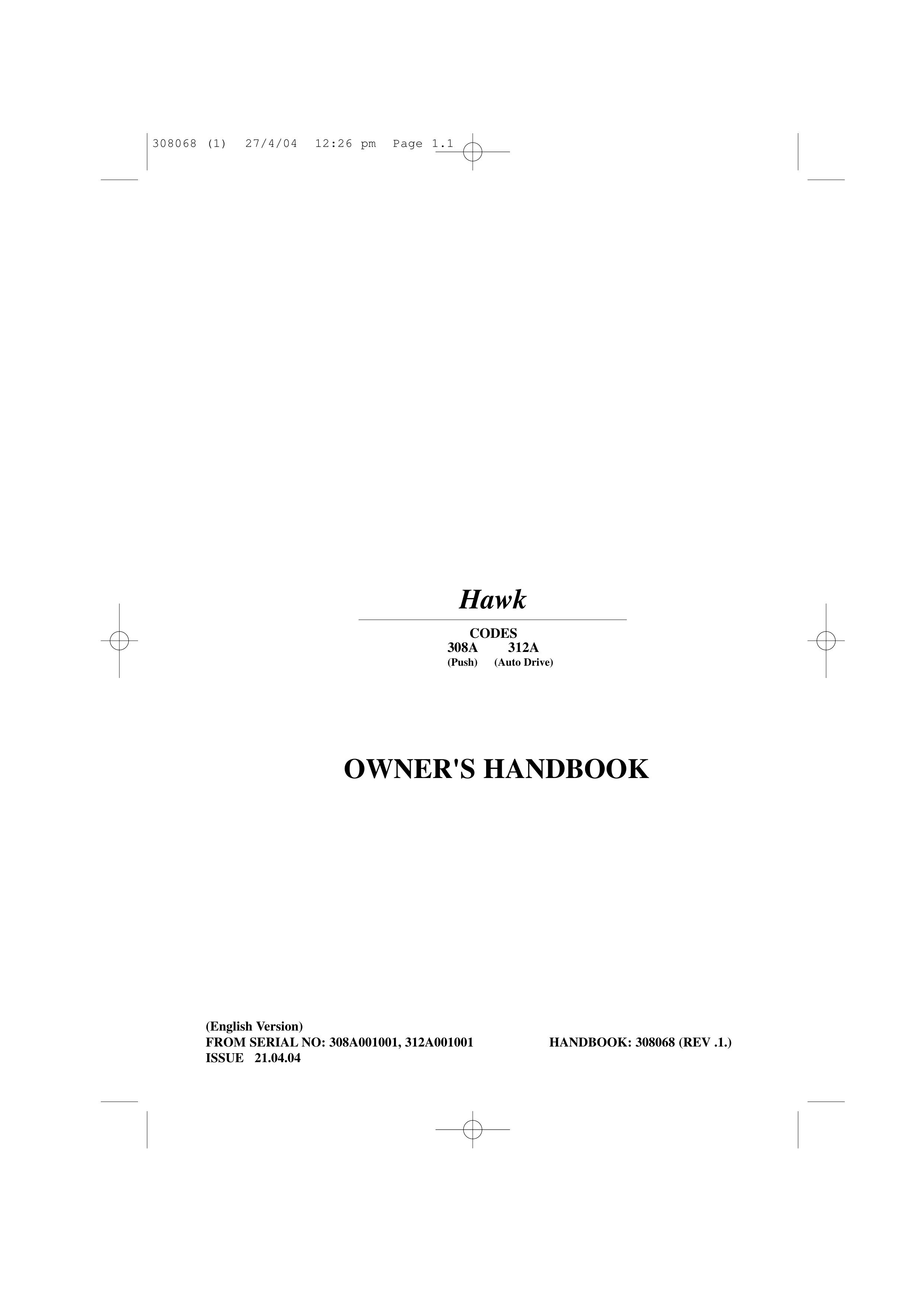 Hayter Mowers 308A Lawn Mower User Manual